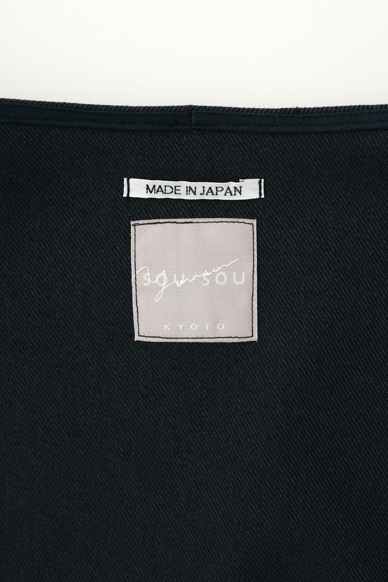 斜紋織W.L.P.長袖長版上衣／.暗藍色