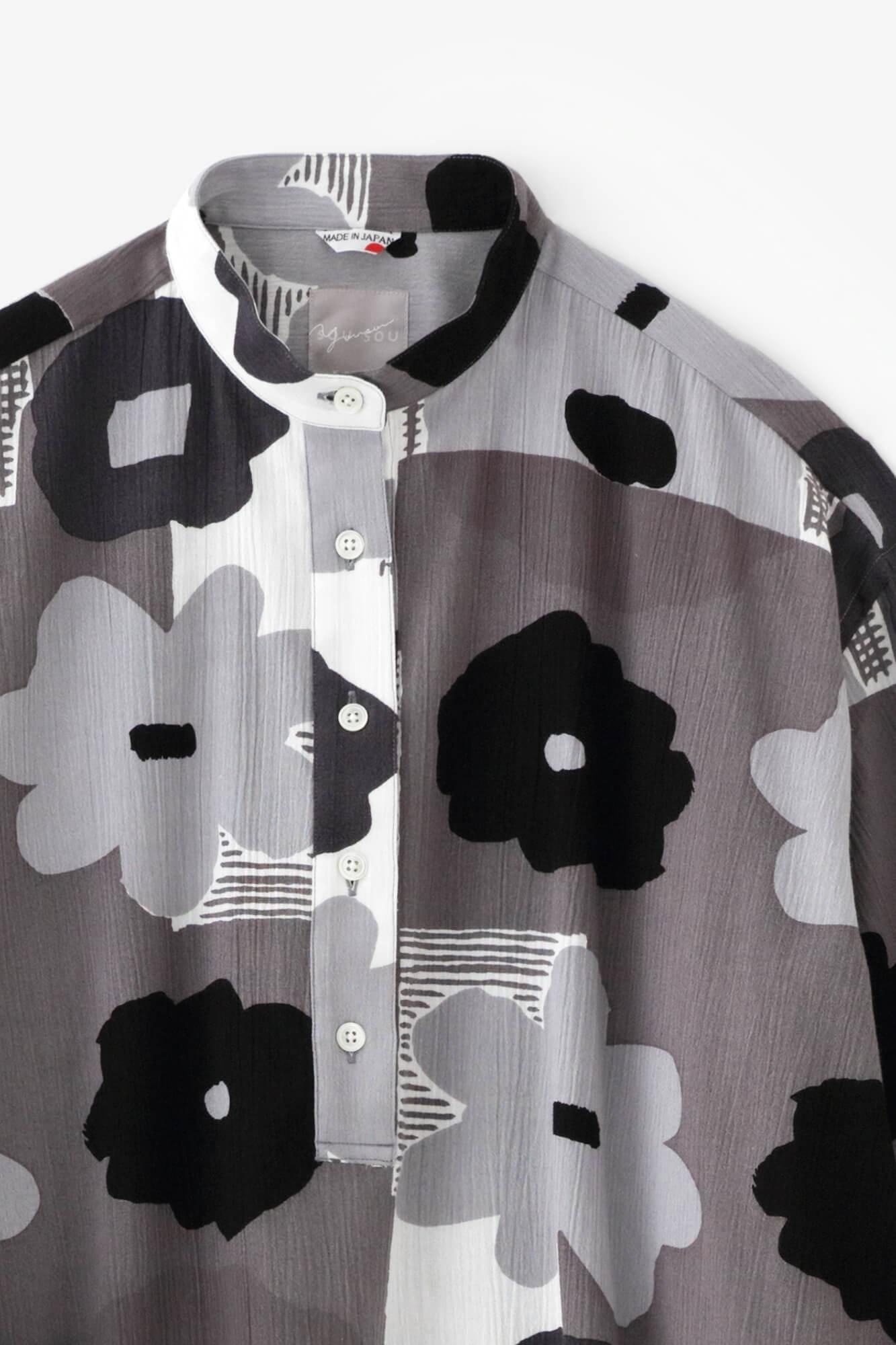 타카시마치지미 20/20 H.N.그란 셔츠 원피스／오시바나