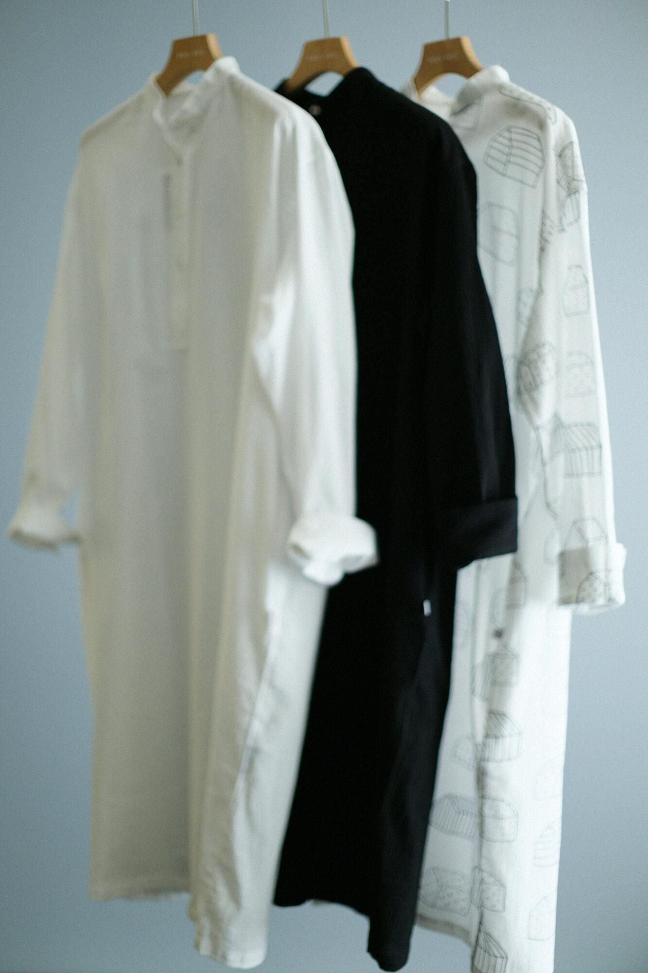 高島縮 20/20 H.N.グランシャツワンピース／つくも