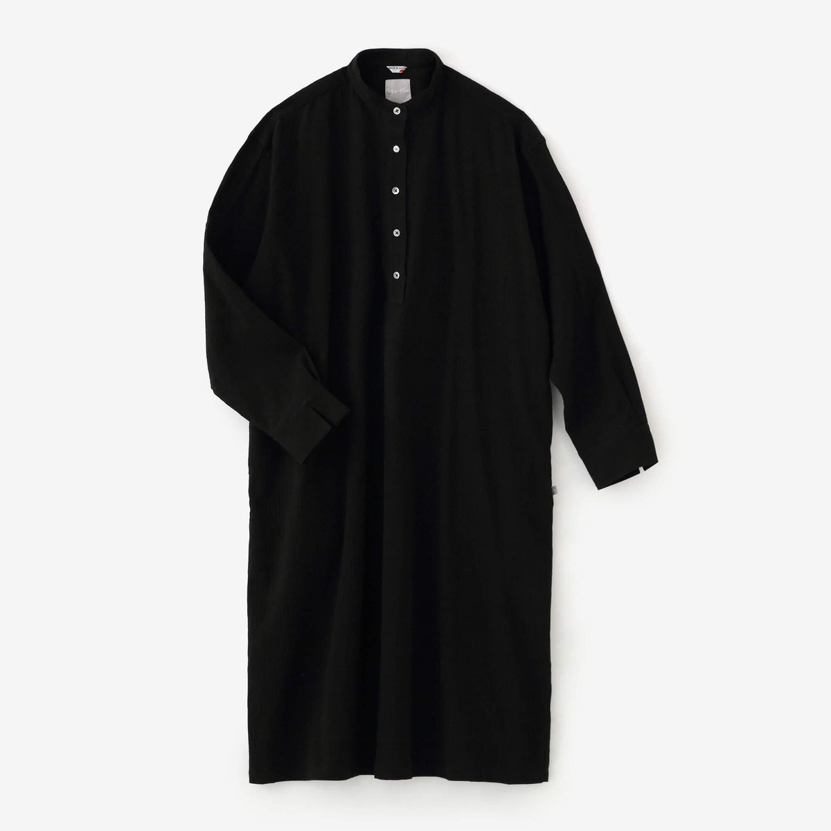 ソウソウ　高島縮　グランシャツワンピース　六分袖 高島縮 20/20 グランシャツワンピース 6分袖