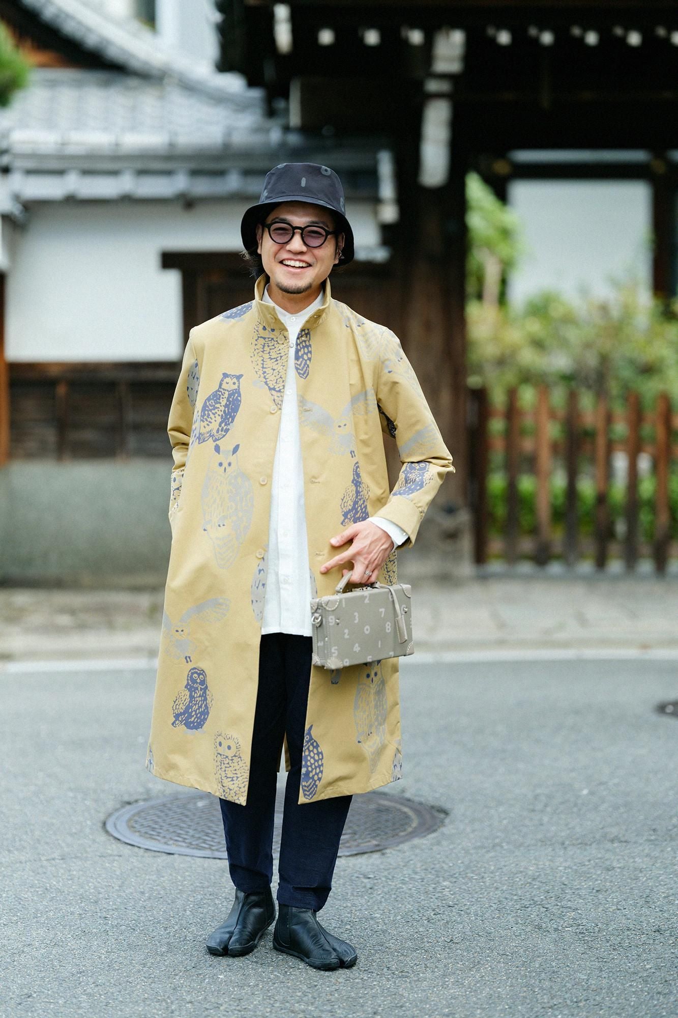 高島縮 20/20 スタンドカラーシャツ SP／つくも