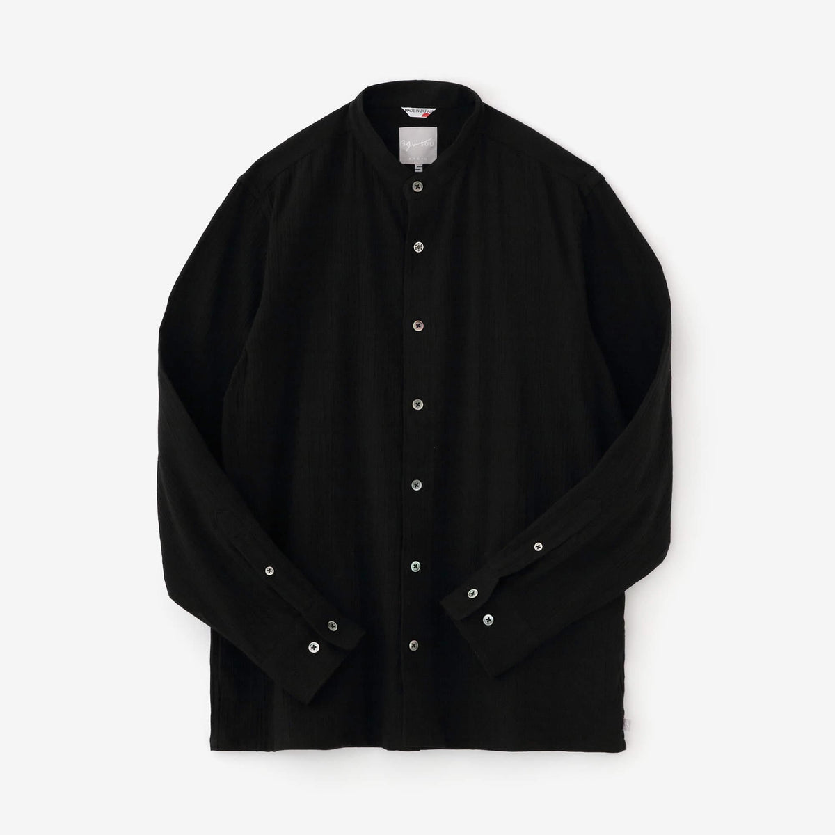 ソウソウ 高島縮 20/20 富士（ふじ） ／濡羽色×怒濤 男女兼用Sサイズ 高島縮 20/20 富士（ふじ） 2.0／濡羽色（ぬればいろ）×金襴緞子（