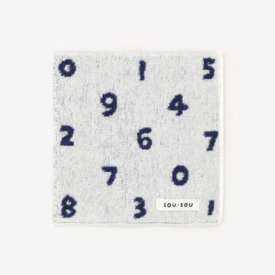 SOU・SOU×丸眞迷你毛巾／SO-SU-U十數 白色