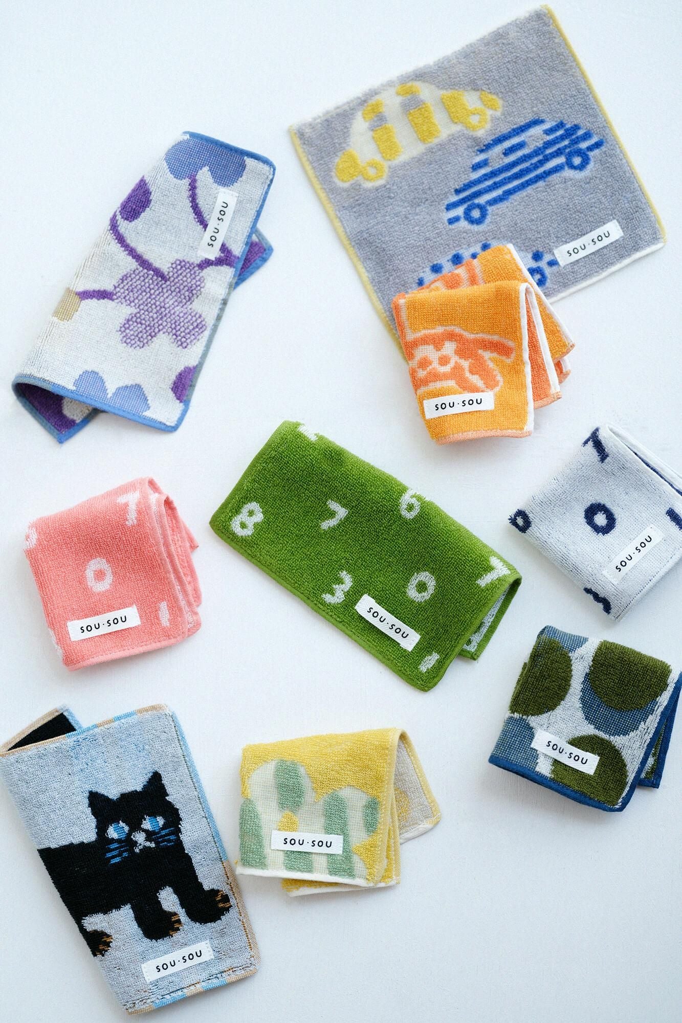 SOU・SOU×Marushin Mini Towel/SO-SU-U White