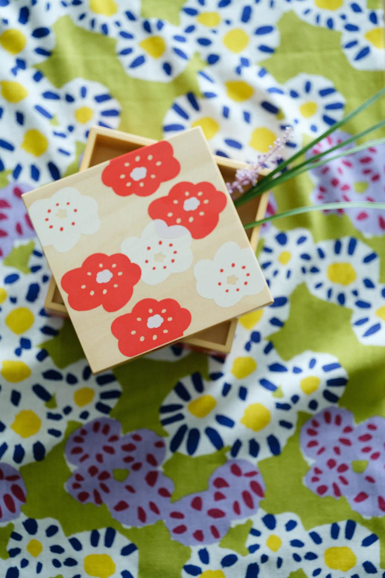 伊勢木棉圖案紋樣手巾/菊花開