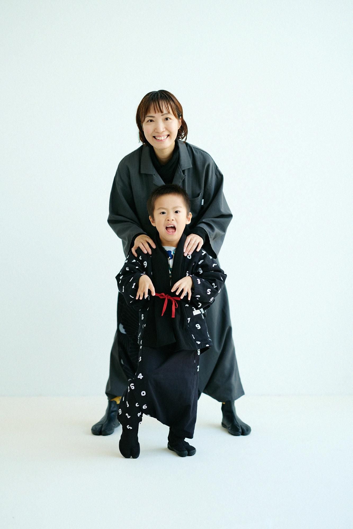 ●伊勢木棉 富士飛鼠褲／黑色x SO-SU-U十數 黑色