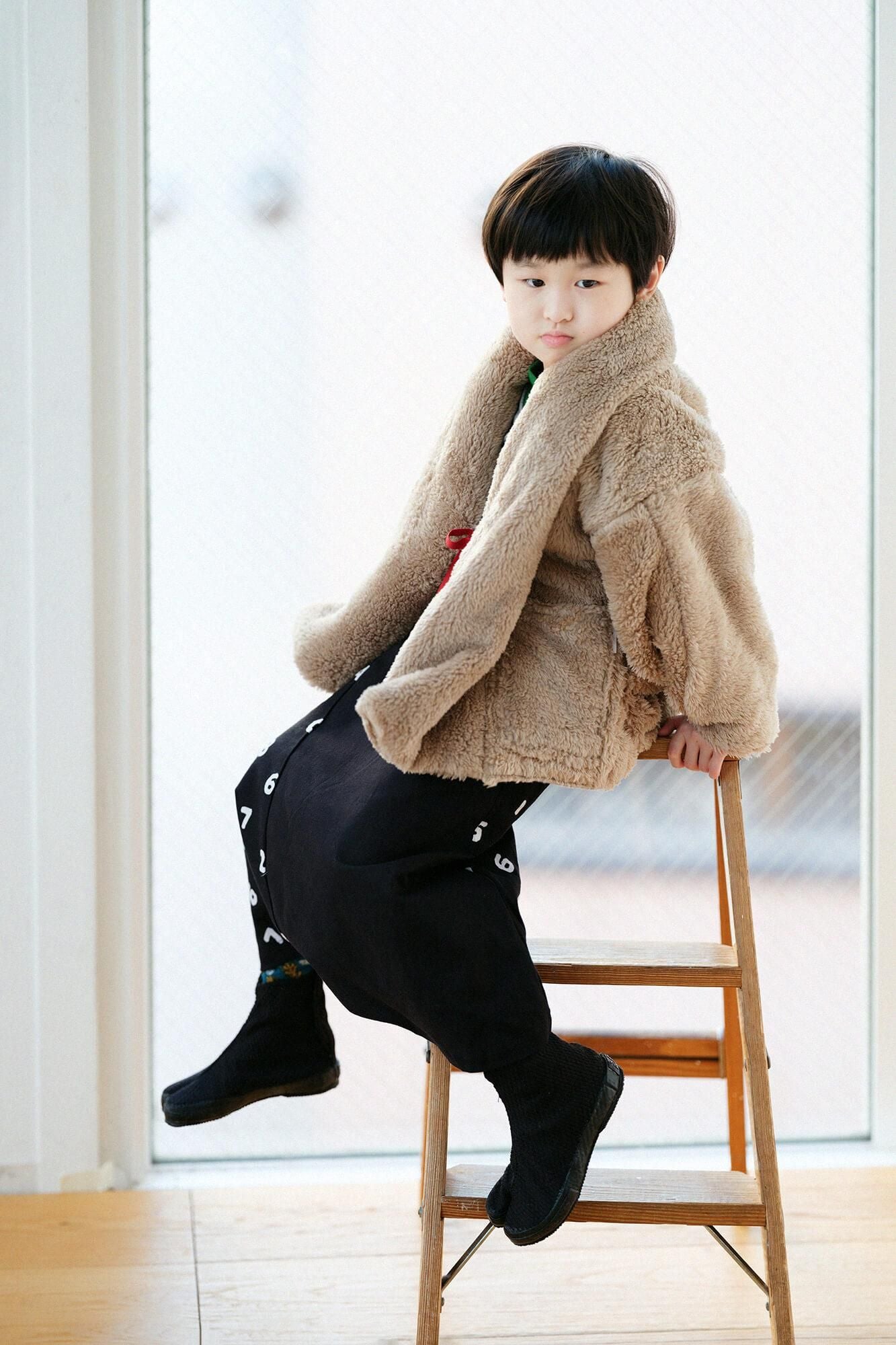 ●伊勢木棉 富士飛鼠褲／黑色x SO-SU-U十數 黑色