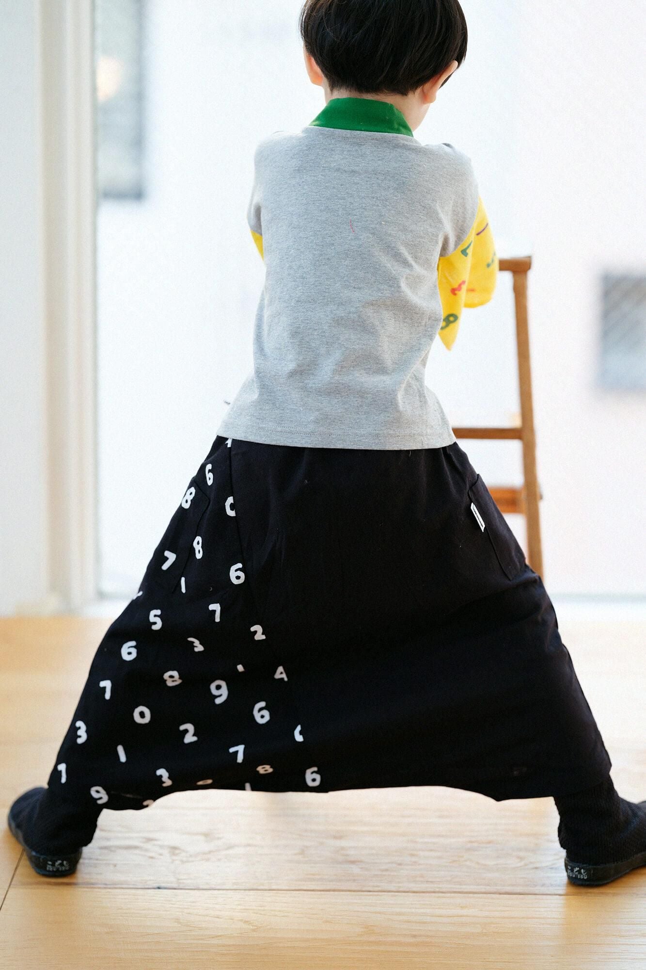 ●伊勢木棉 富士飛鼠褲／黑色x SO-SU-U十數 黑色