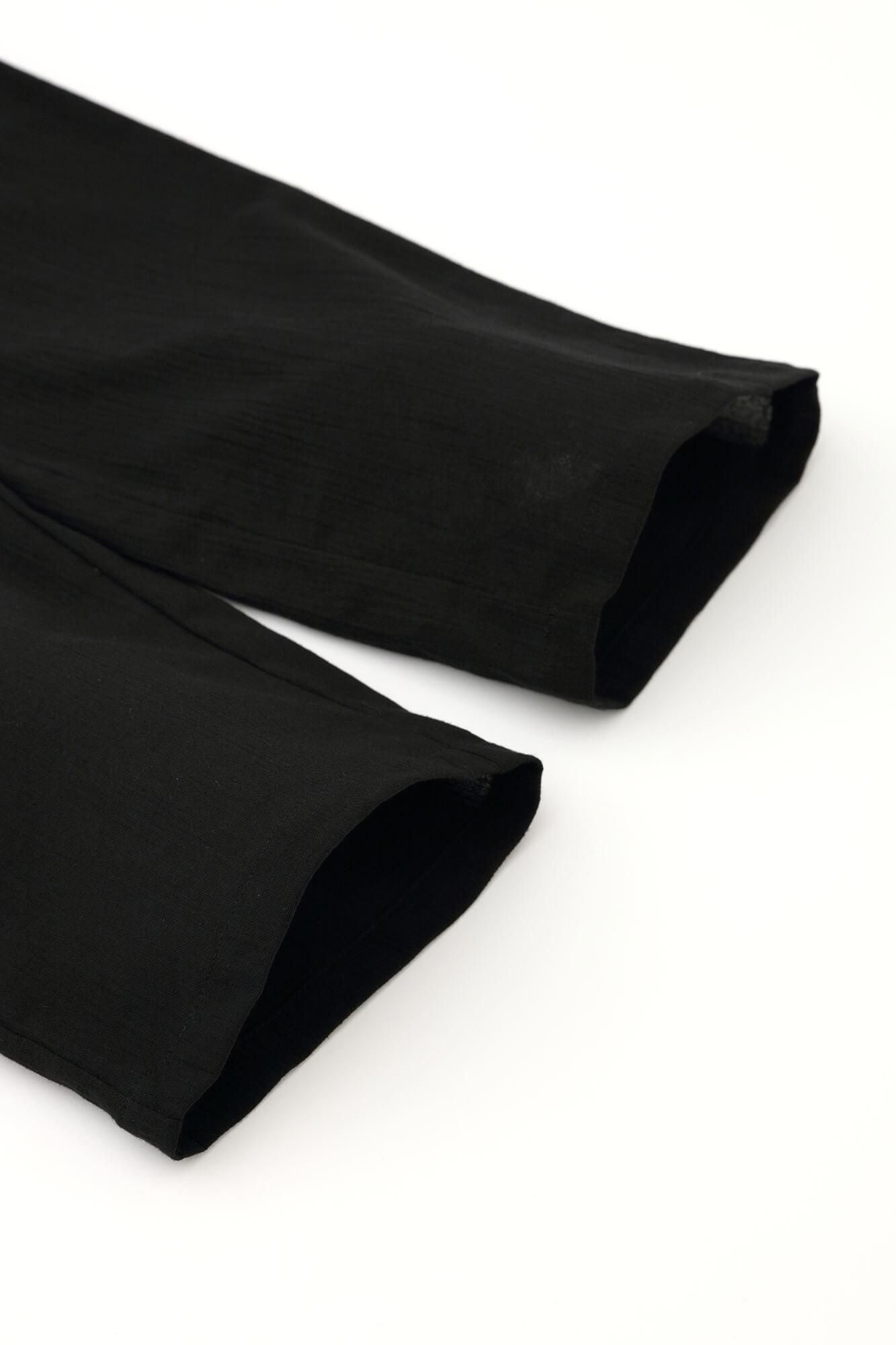 高島縮棉 20/20 圖案紋樣居家服／貓頭鷹×黑色