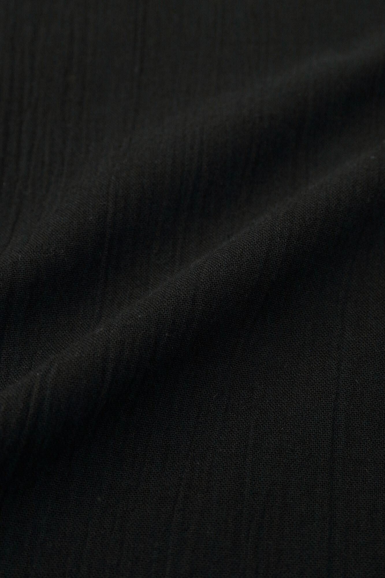 高島縮棉 20/20 圖案紋樣居家服／貓頭鷹×黑色