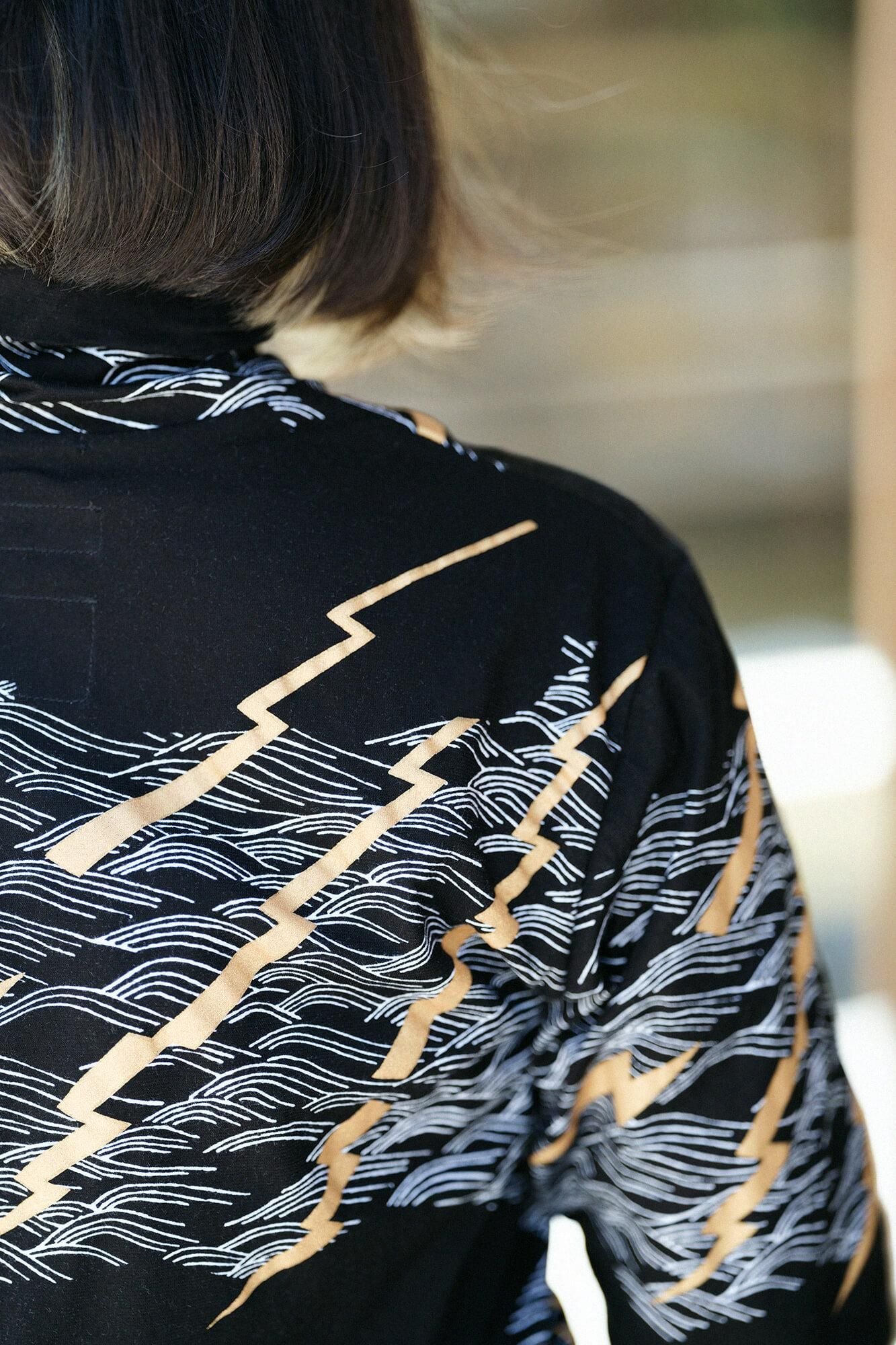 【net限定】衿巻ジバン／雷鳴（らいめい）