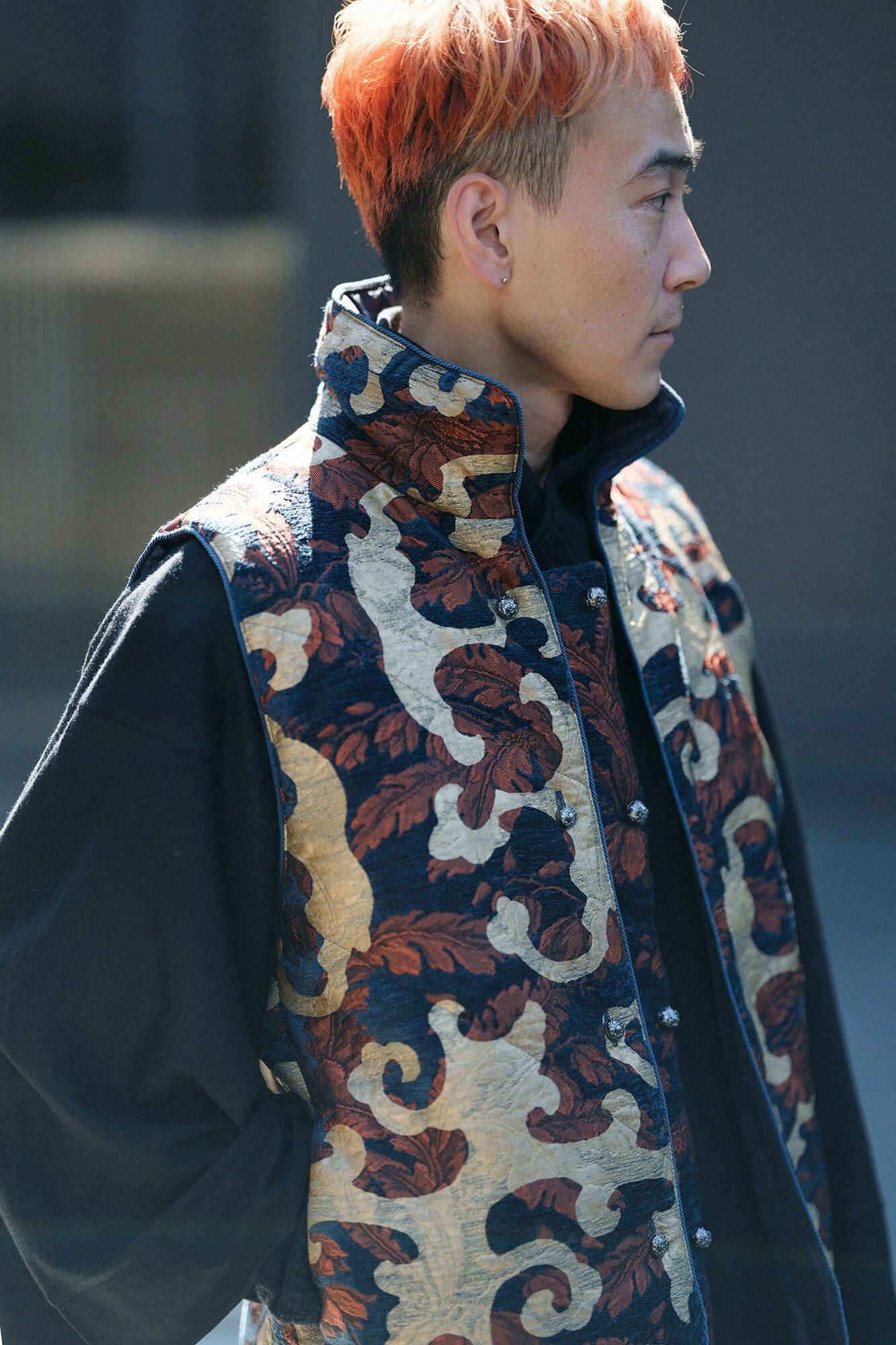 net限定20%OFF】ジャカール 別珍（べっちん） 陣羽織（じんばおり