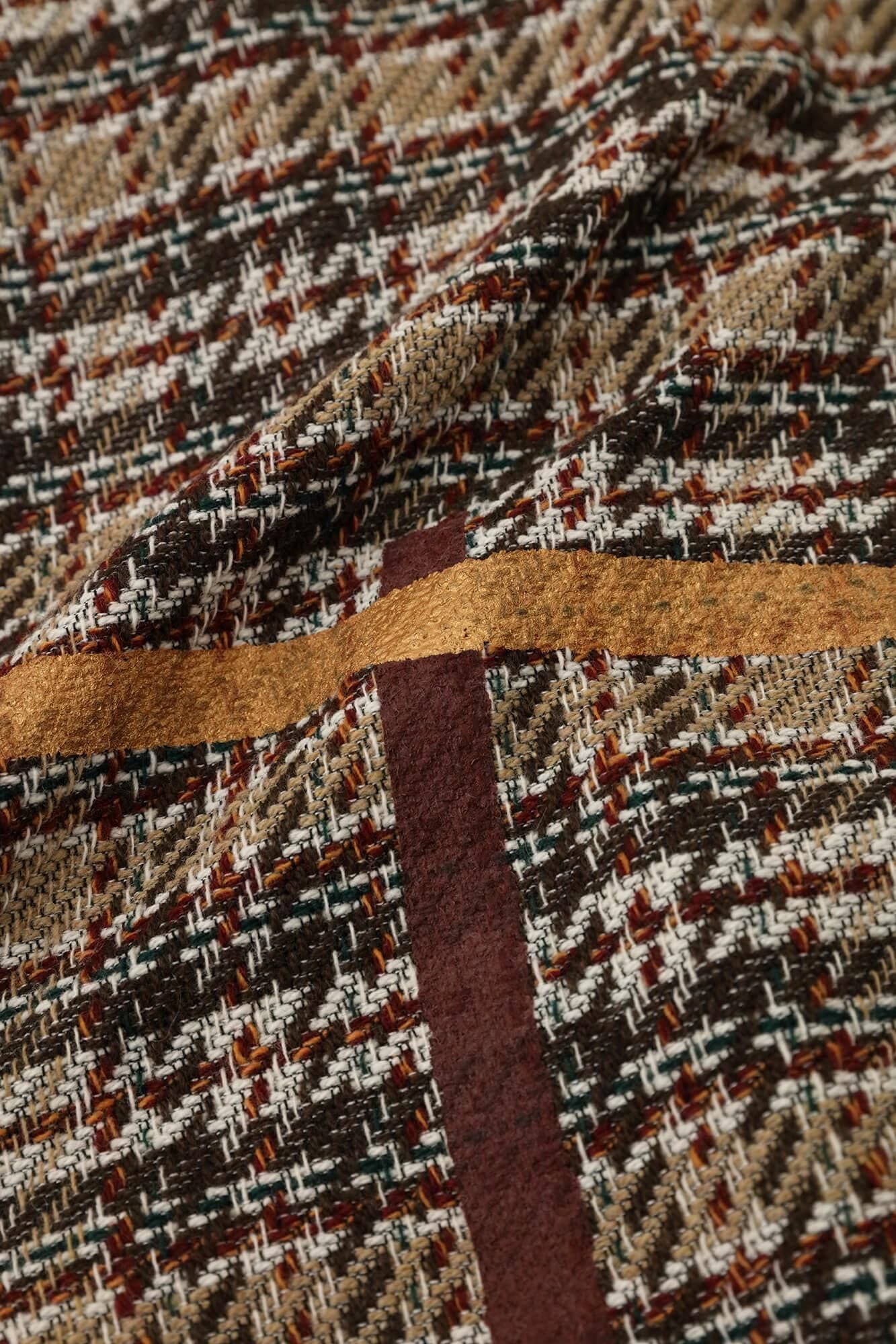 [Disponible uniquement sur le net] Tweed Tissage sergé Kisaragi / Cerf-volant et marges Treillis constitutionnel