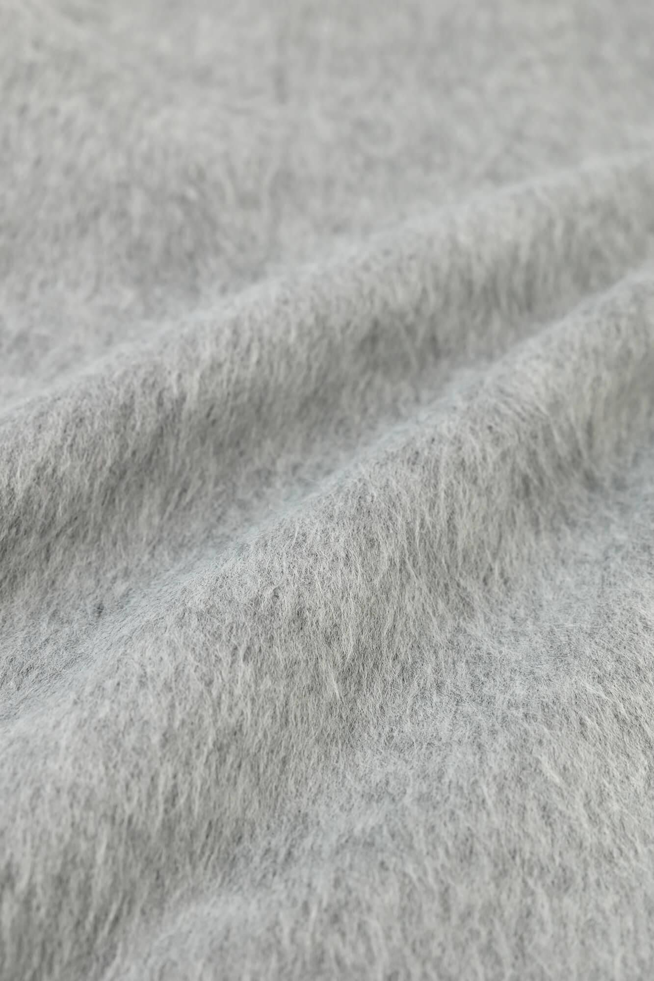 Imported Dual-layered Knit Naginata Earl Cardigan / Grey