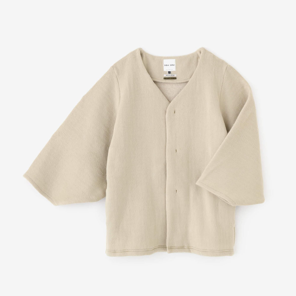 【極美品】SOUSOU ソウソウ　接結阿弥　薙刀伯爵羽織　鳥の子色　S 舶来接結阿弥（はくらいせっけつあみ） ファー 薙刀伯爵羽織