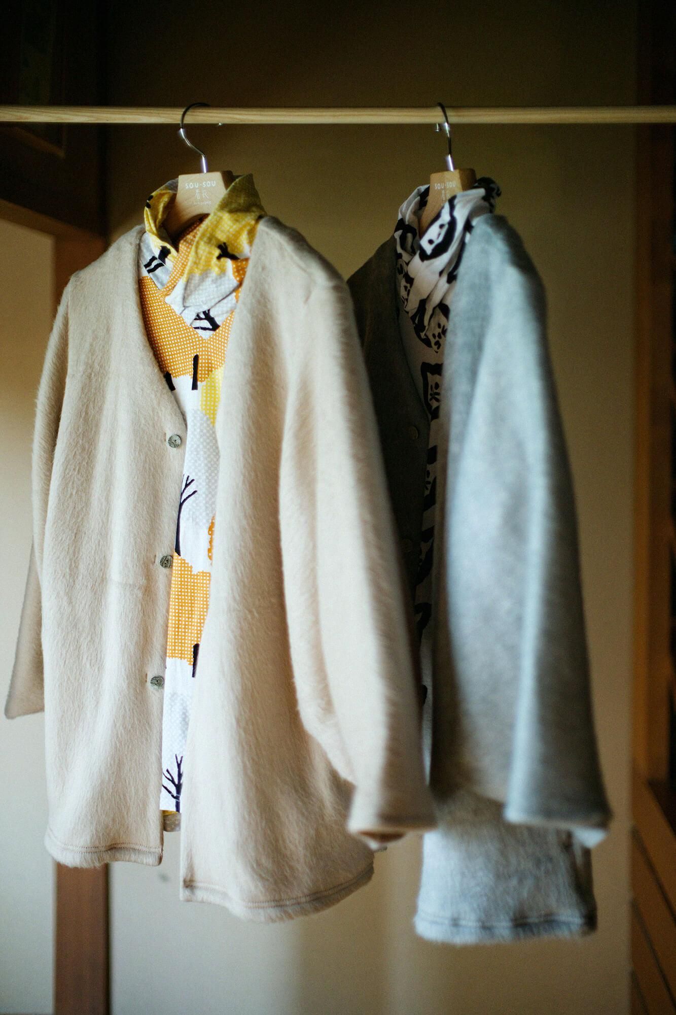 【net限定】舶来接結阿弥（はくらいせっけつあみ） ファー 薙刀伯爵羽織（なぎなたはくしゃくばおり）／白橡（しろつるばみ）