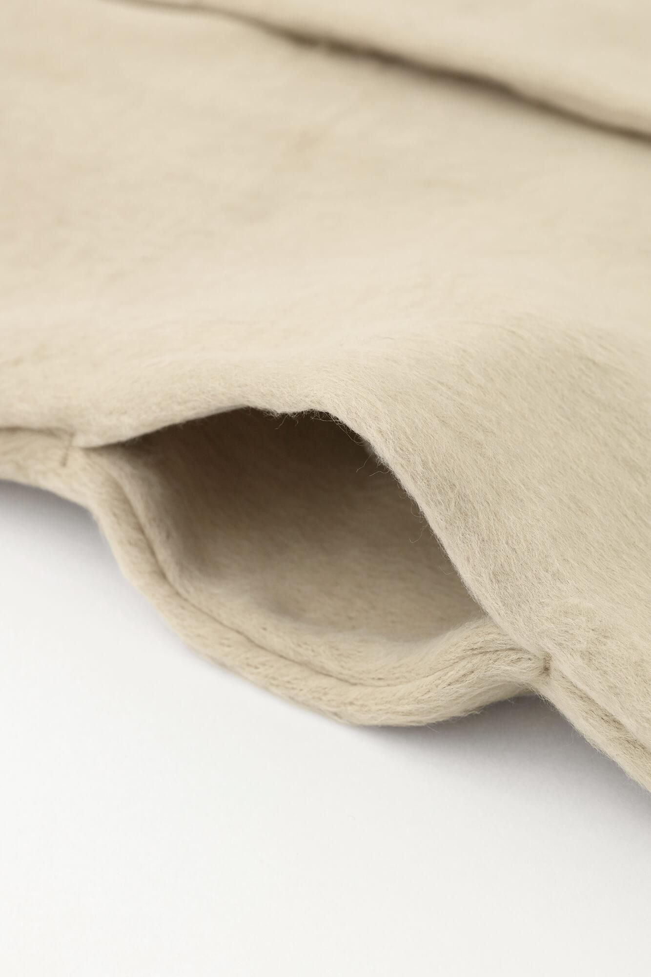 【net限定】舶来接結阿弥（はくらいせっけつあみ） ファー 薙刀伯爵羽織（なぎなたはくしゃくばおり）／白橡（しろつるばみ）