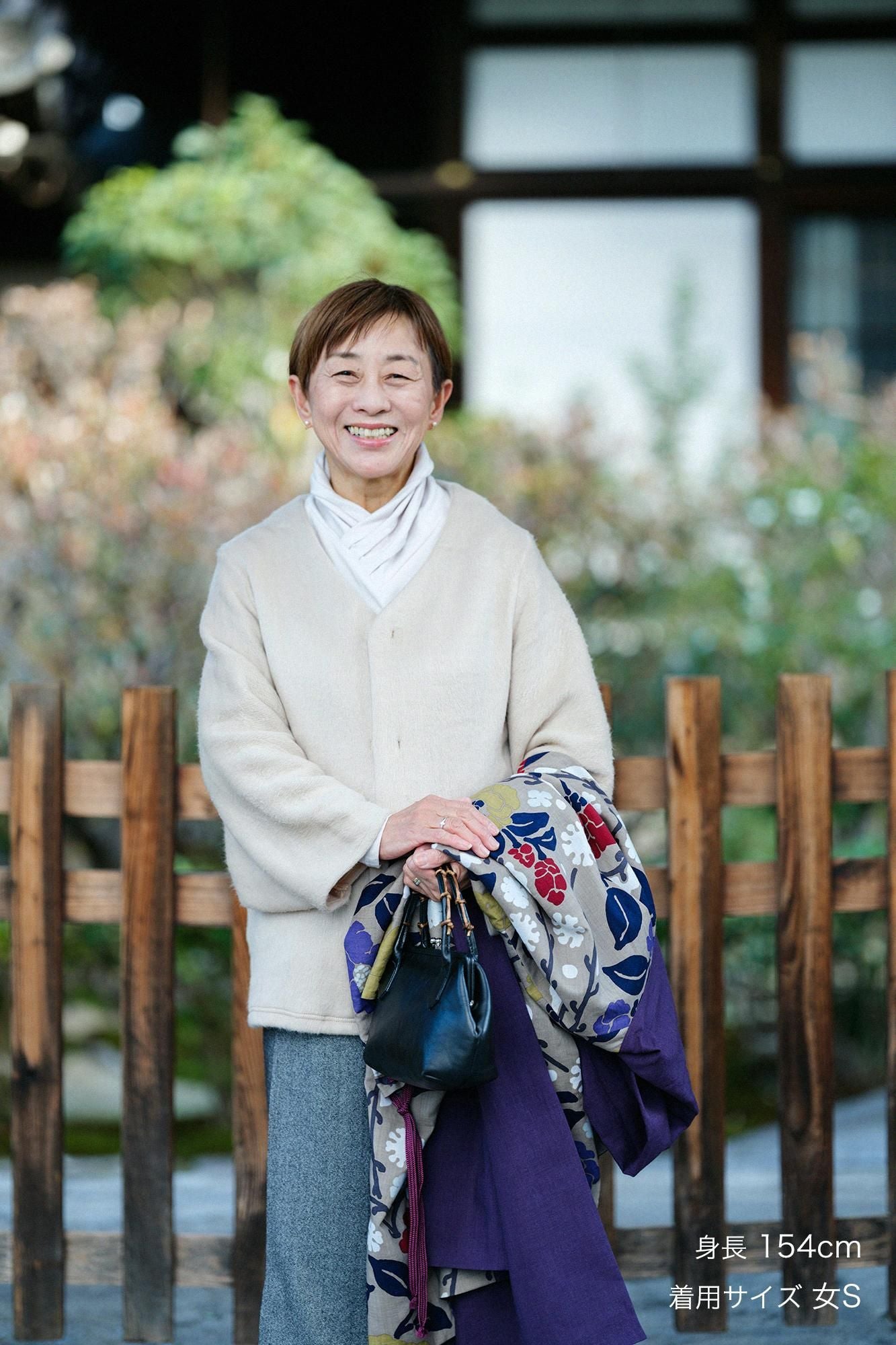 【極美品】SOUSOU ソウソウ　接結阿弥　薙刀伯爵羽織　鳥の子色　S SOU・SOU SOUSOU 接結阿弥 薙刀伯爵羽織 鳥の子色 新品タグ付き