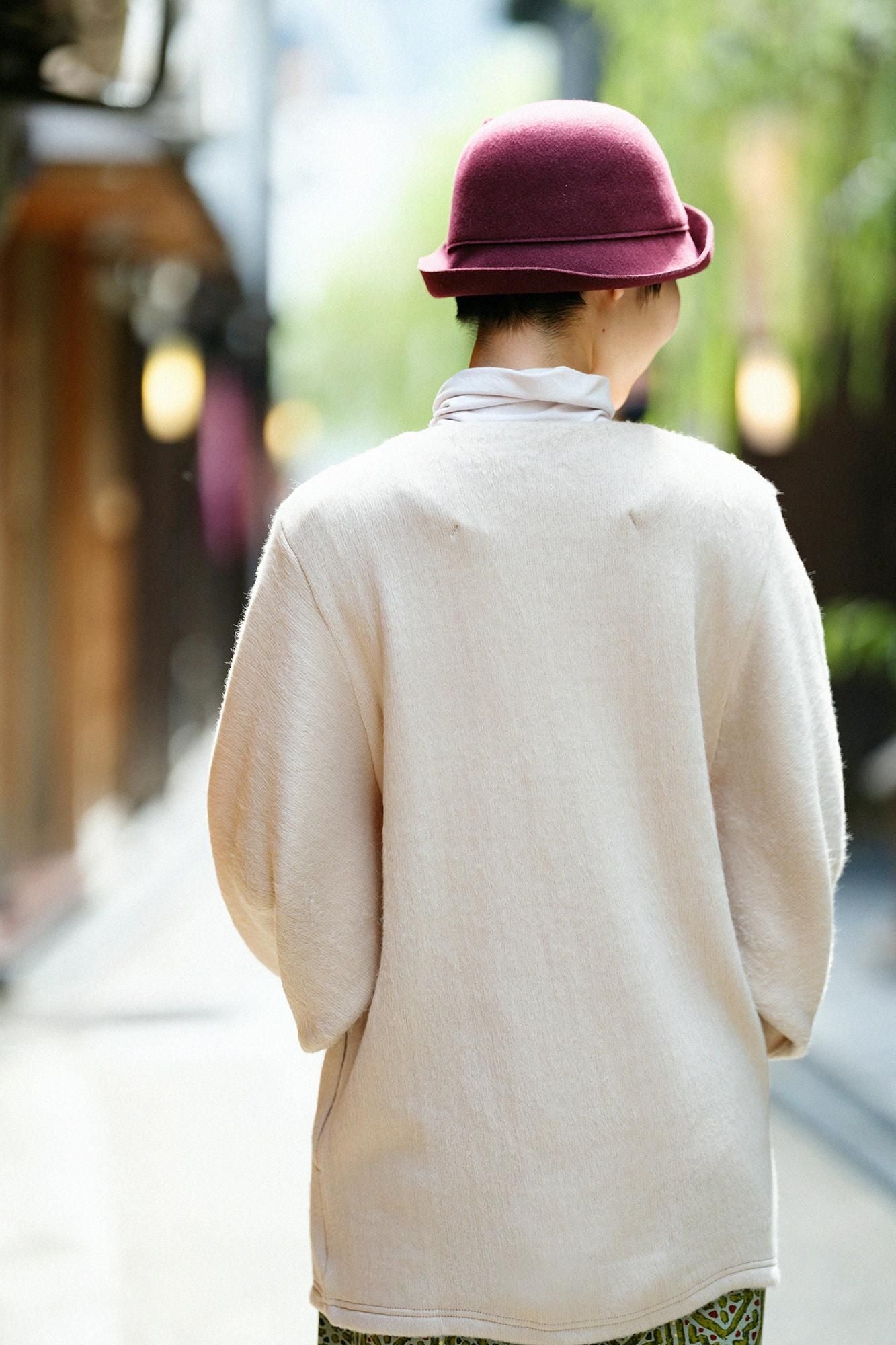 【net限定】舶来接結阿弥（はくらいせっけつあみ） ファー 薙刀伯爵羽織（なぎなたはくしゃくばおり）／白橡（しろつるばみ）