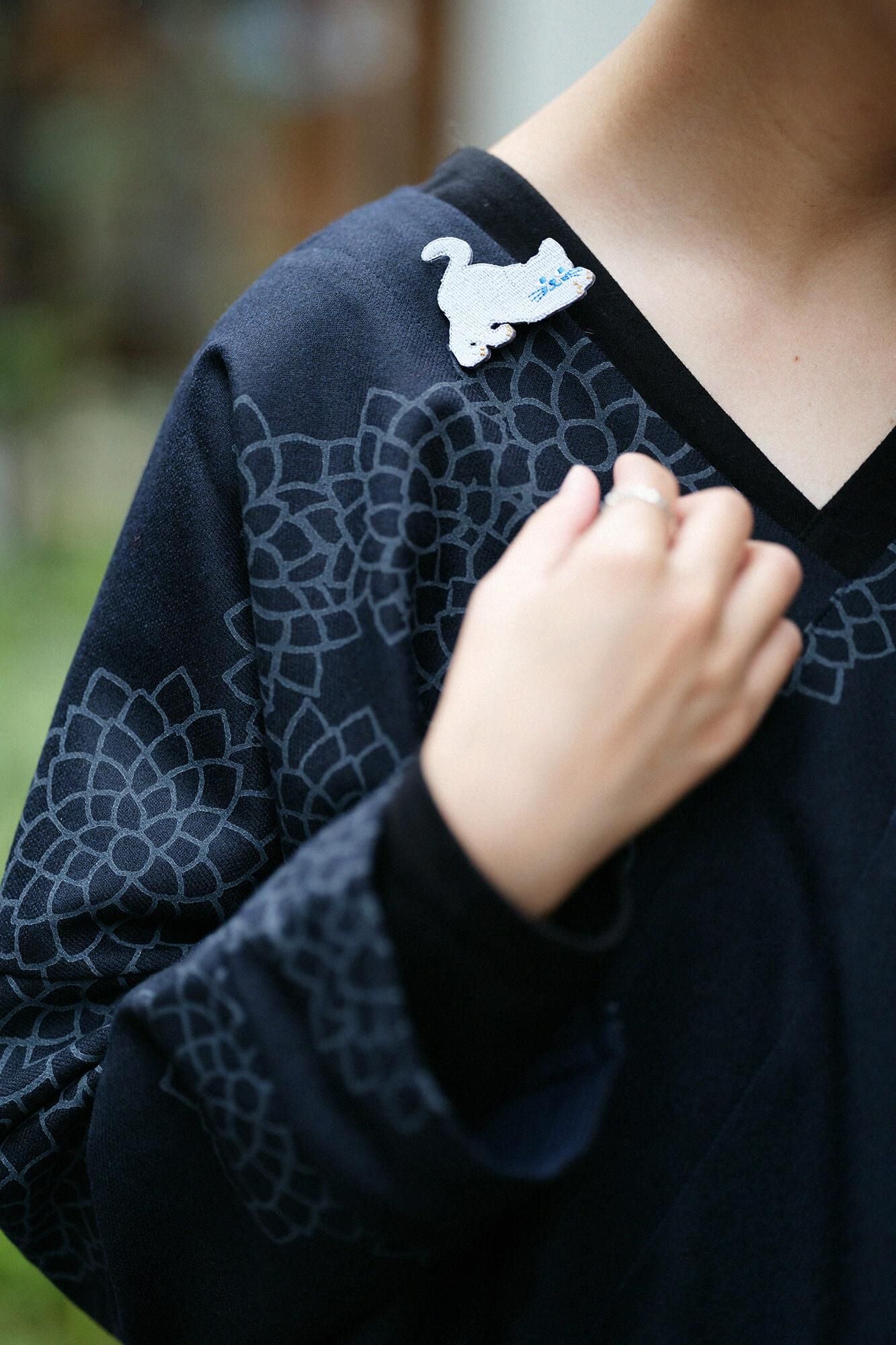 刺繍飾り（ししゅうかざり）／ぎんねこ