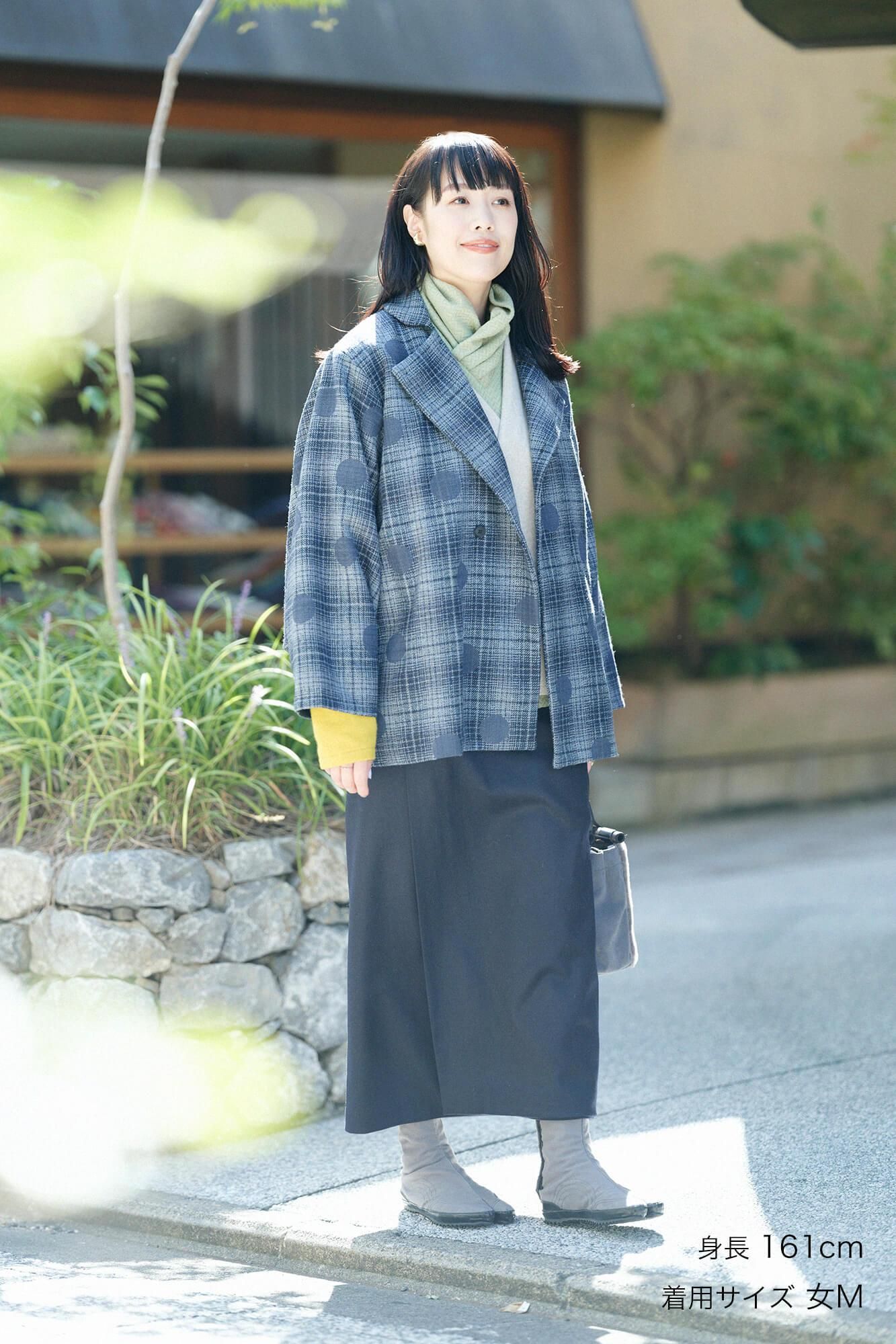 net限定】梳毛格子織（そもうこうしおり） 薙刀被風（なぎなたひ