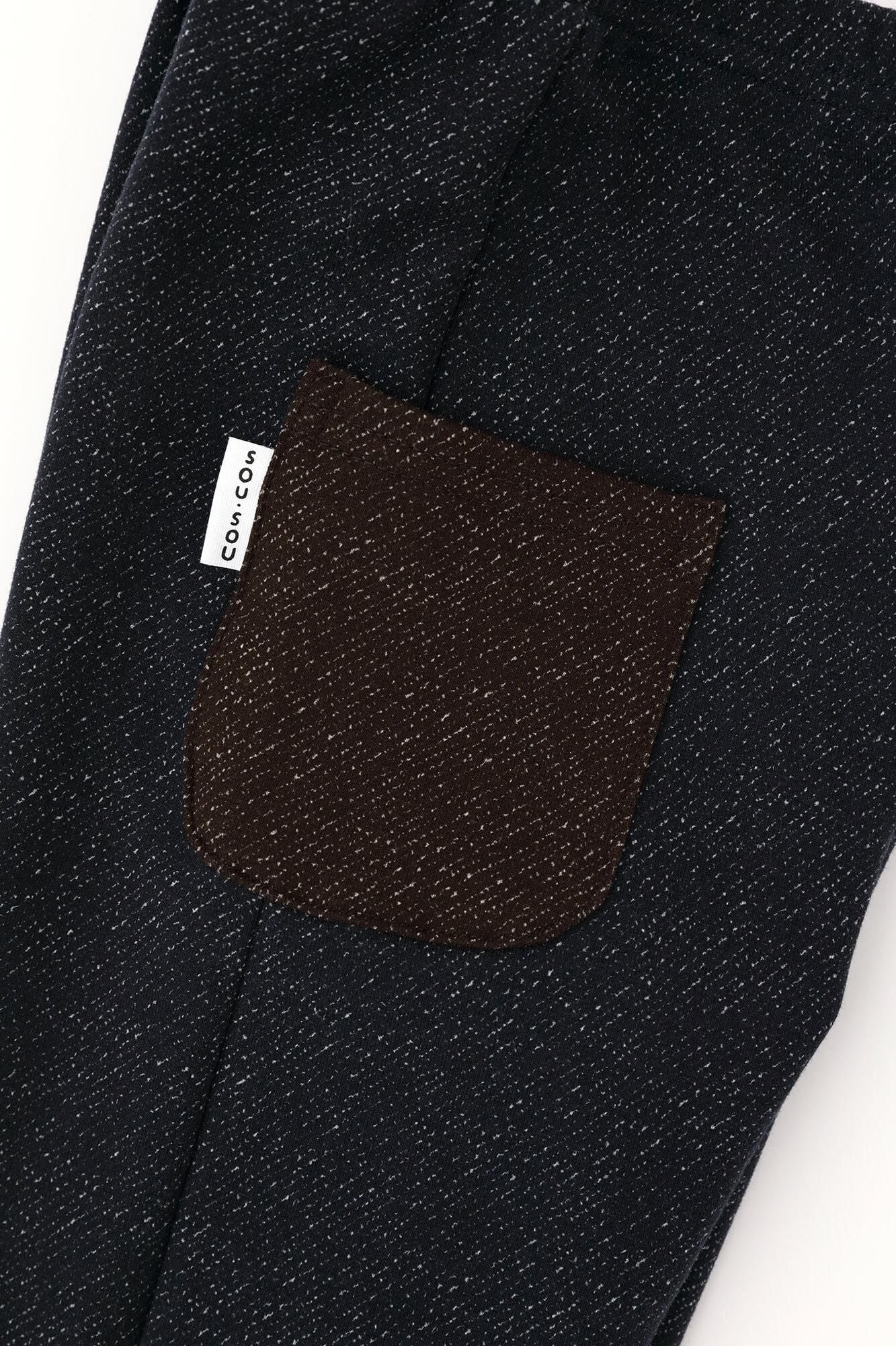 ●插入編 長褲／
深藍色