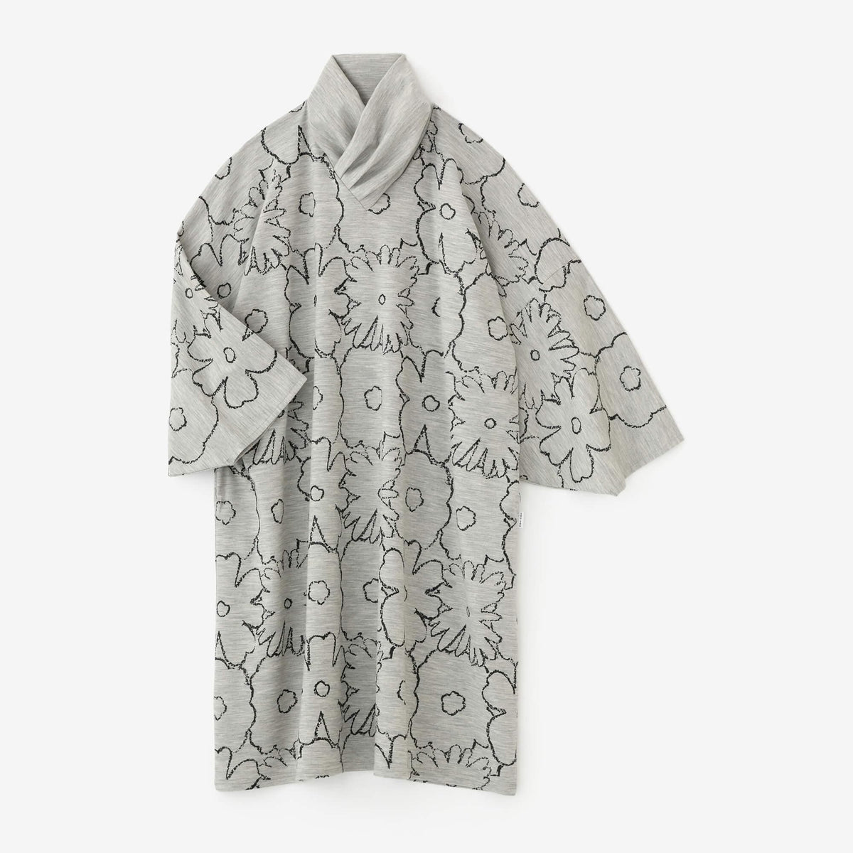 【美品】sou•sou 梳毛圧縮阿弥　半衿薙刀長方形衣 net限定】梳毛（そもう） 両面編（りょうめんあみ） 衿巻薙刀