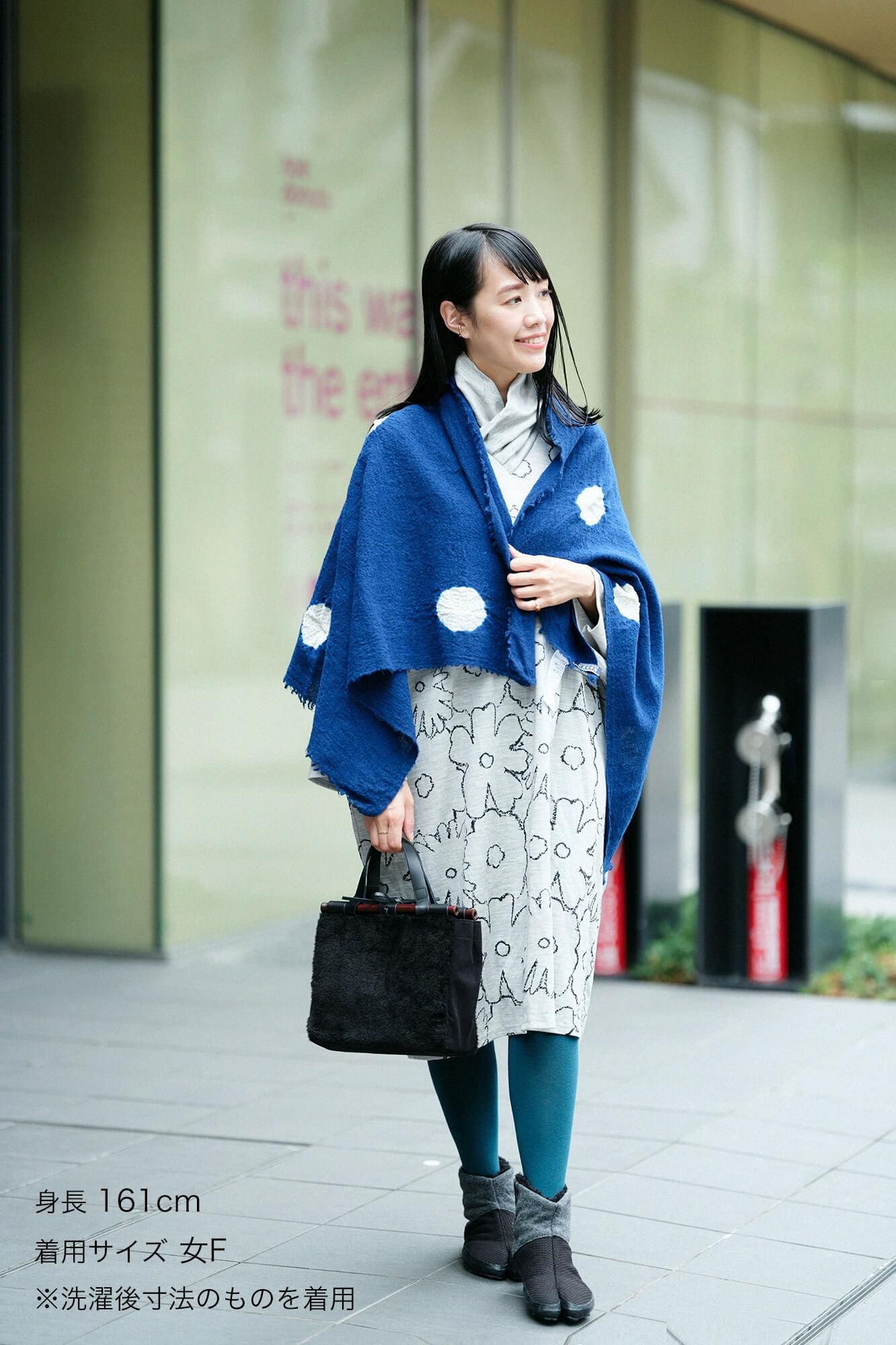 net限定】梳毛（そもう） 両面編（りょうめんあみ） 衿巻薙刀