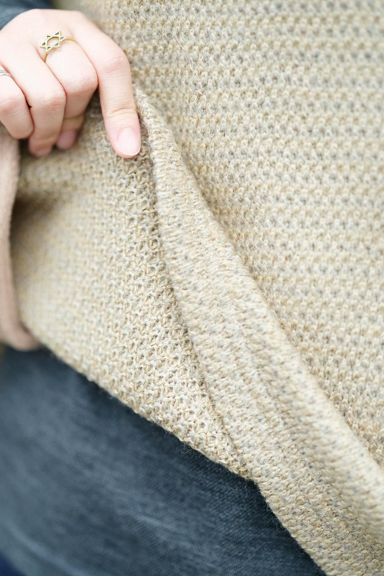 Knit Square Top Shoulder Line / Willow Green