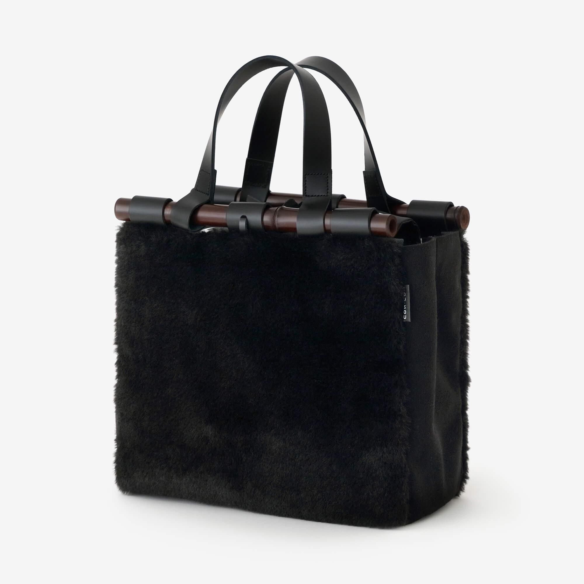 페이크 퍼 미치유키코바코 염색 된 대나무 (일부만)/검은색3