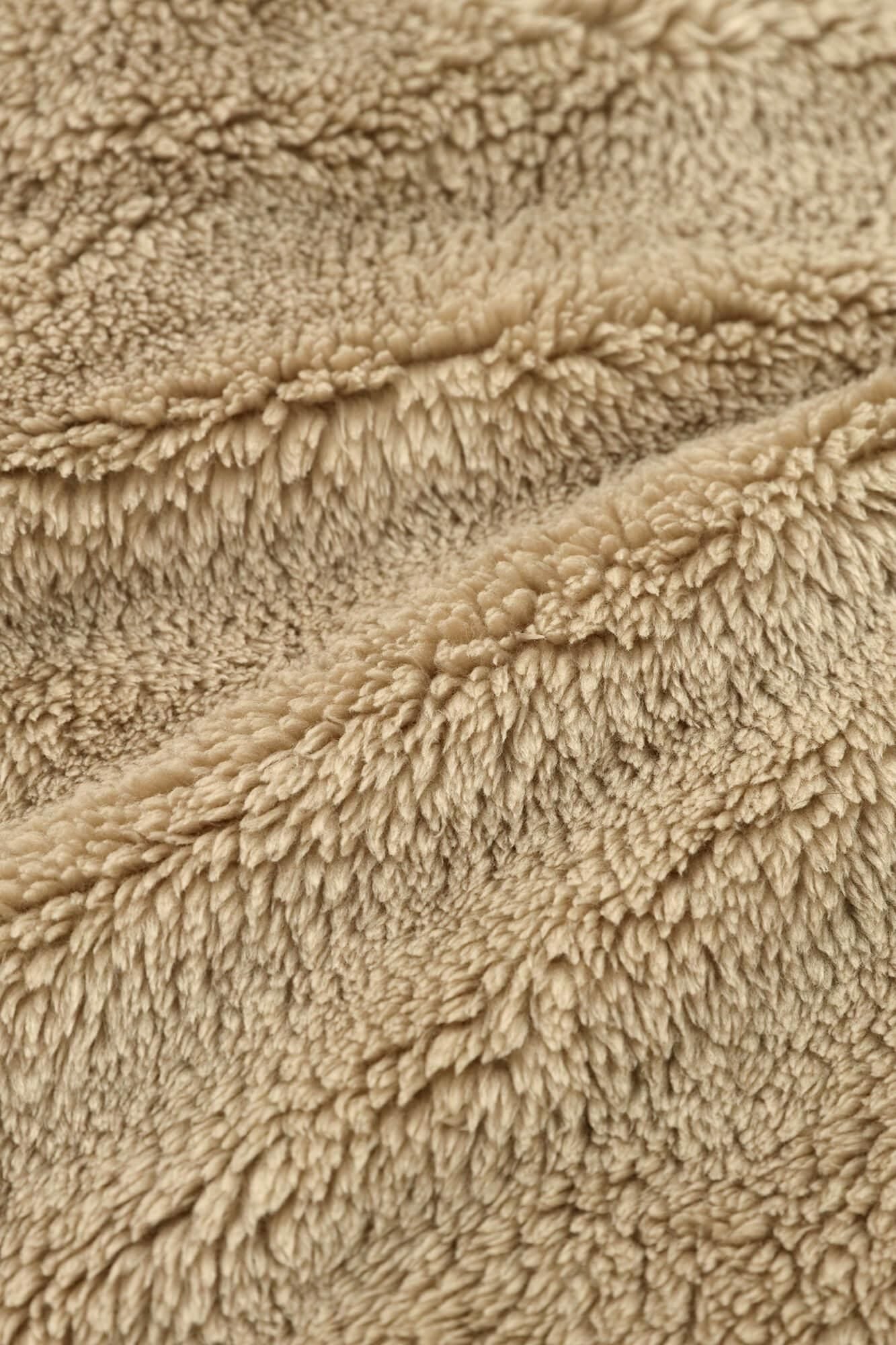 Boa V-neck Light Tunic Coat / Hazelnut Color