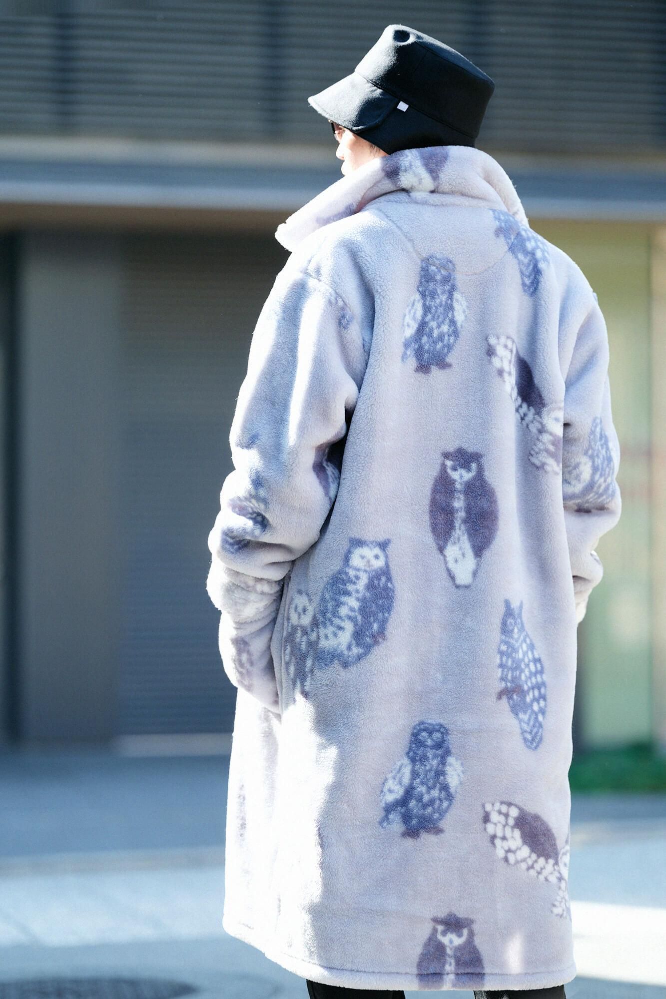【Pre-order】【net Limited】SOU・SOU×Romance Kosugi Blanket Robe／Owl（※Scheduled to be shipped around Dec 9）