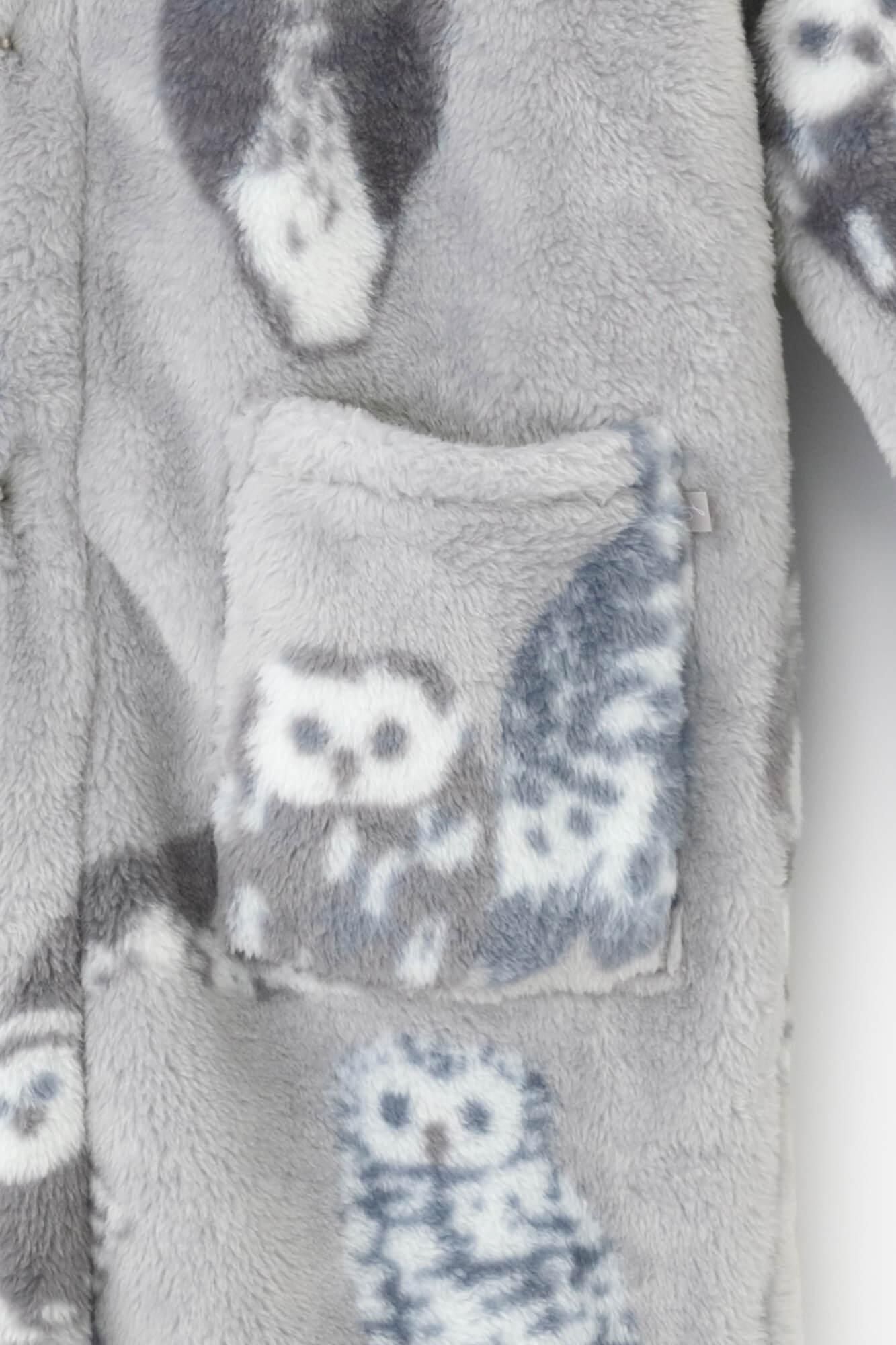 【Pre-order】【net Limited】SOU・SOU×Romance Kosugi Blanket Robe／Owl（※Scheduled to be shipped around Dec 9）