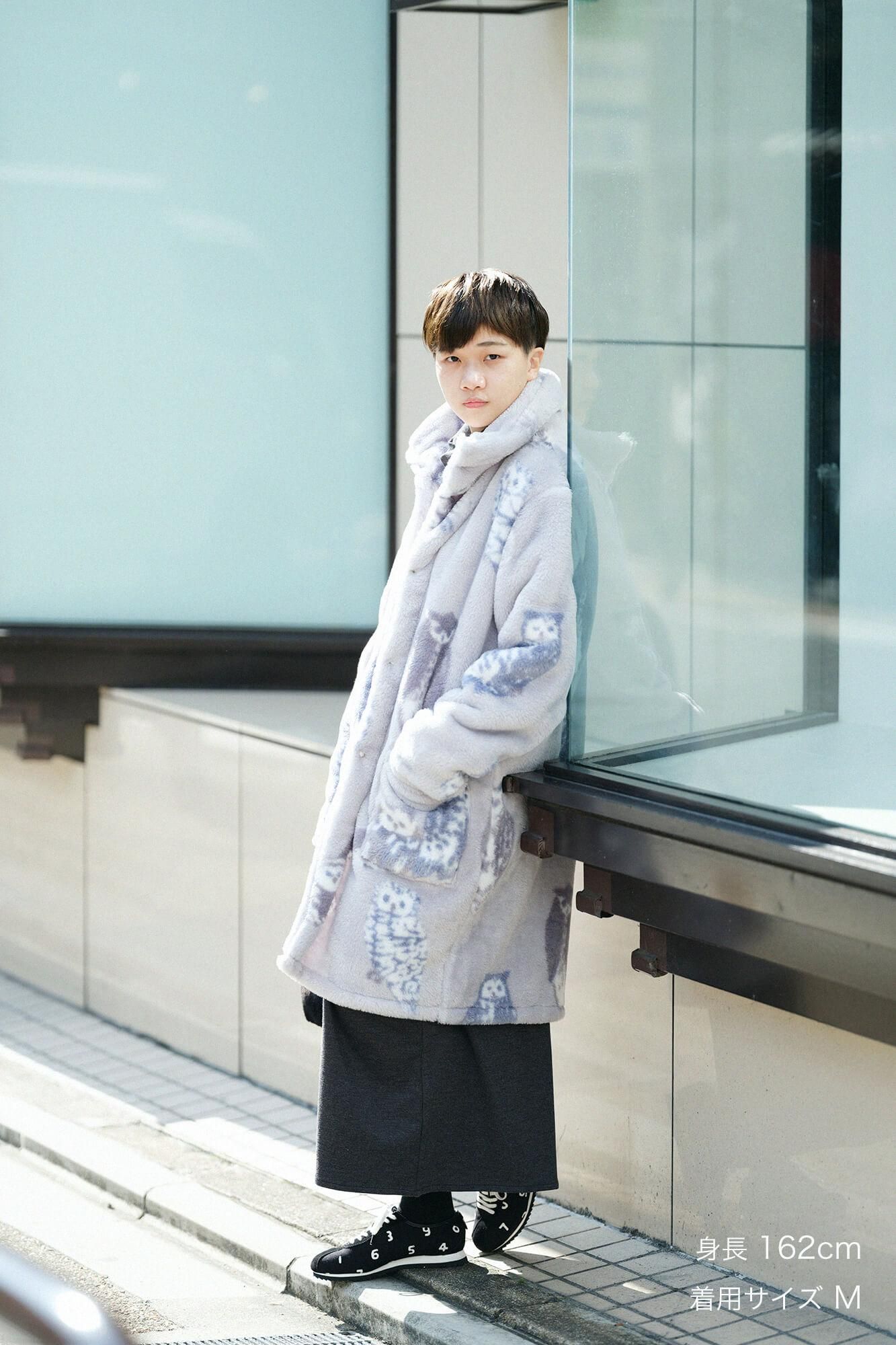 【Pre-order】【net Limited】SOU・SOU×Romance Kosugi Blanket Robe／Owl（※Scheduled to be shipped around Dec 9）