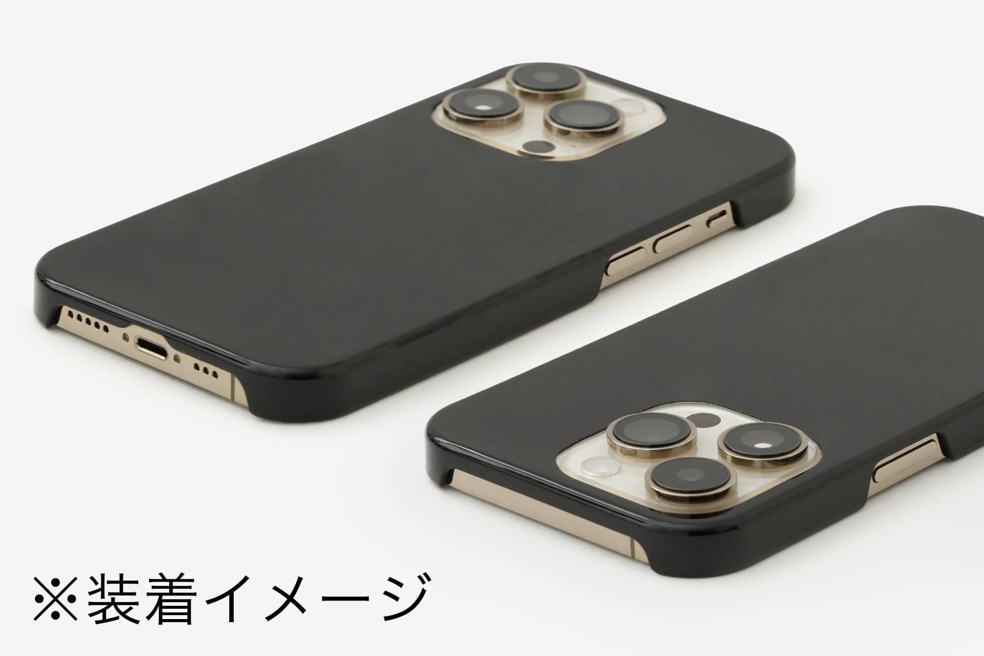 iPhone_14_Pro テキスタイルカバー／クリア・SO-SU-U 霧中