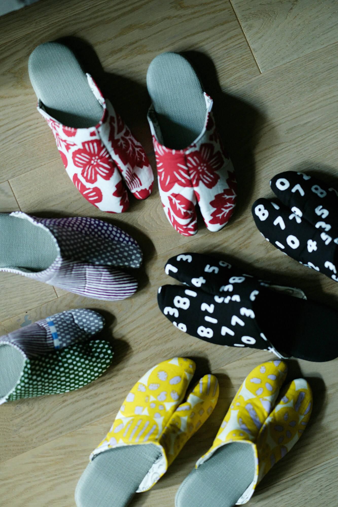 窄版室內分趾拖鞋／明麗 喜喜