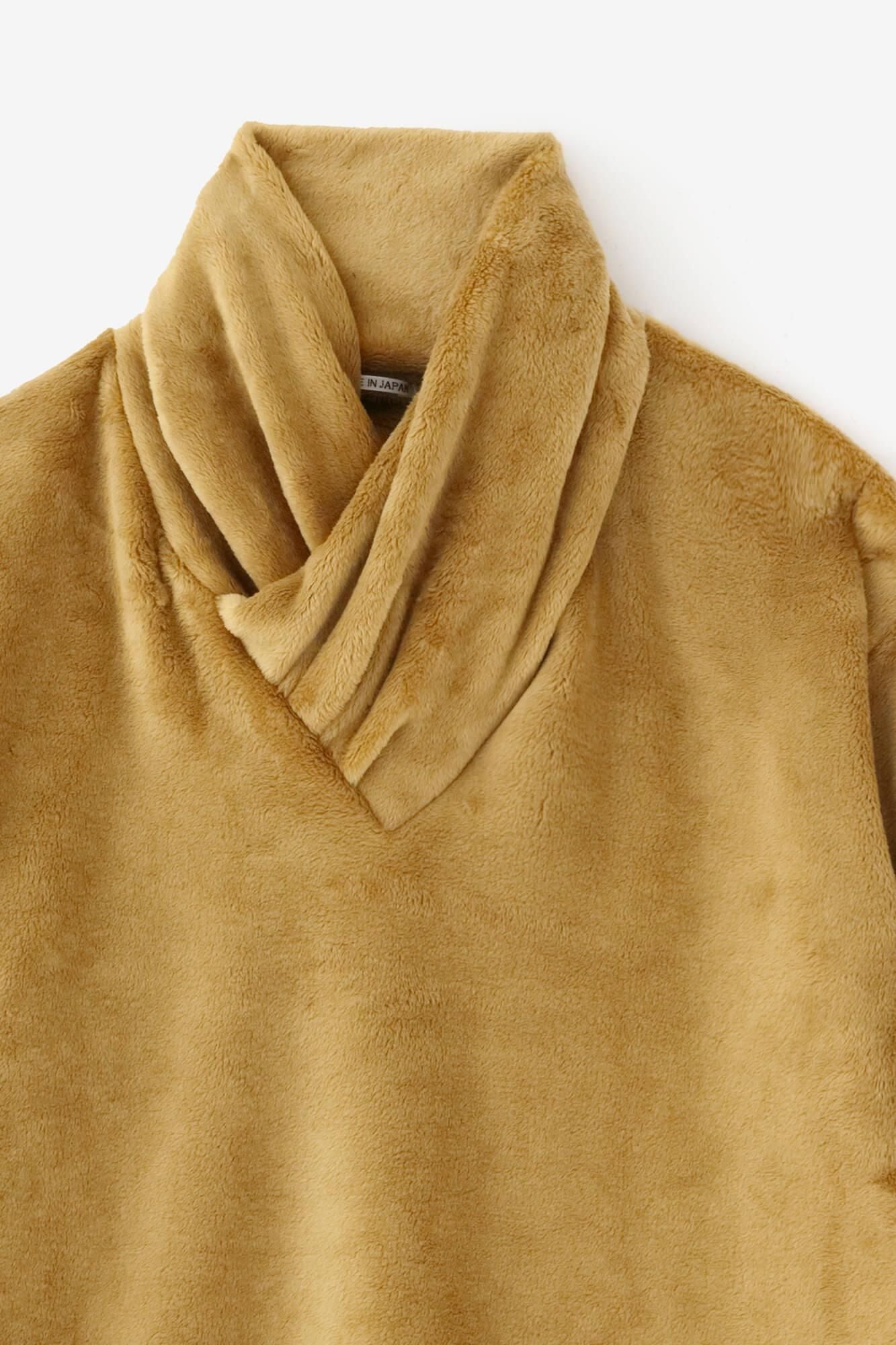 Bomber Heat (R) 天鵝絨編 高領上衣／榛果色