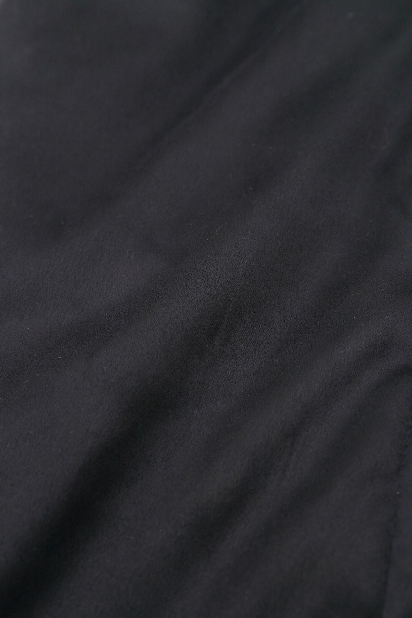 假nubuck，长chinbaori，Miyako袖子，衬里衬里，黑色和海军蓝色（黑色和海军蓝色）