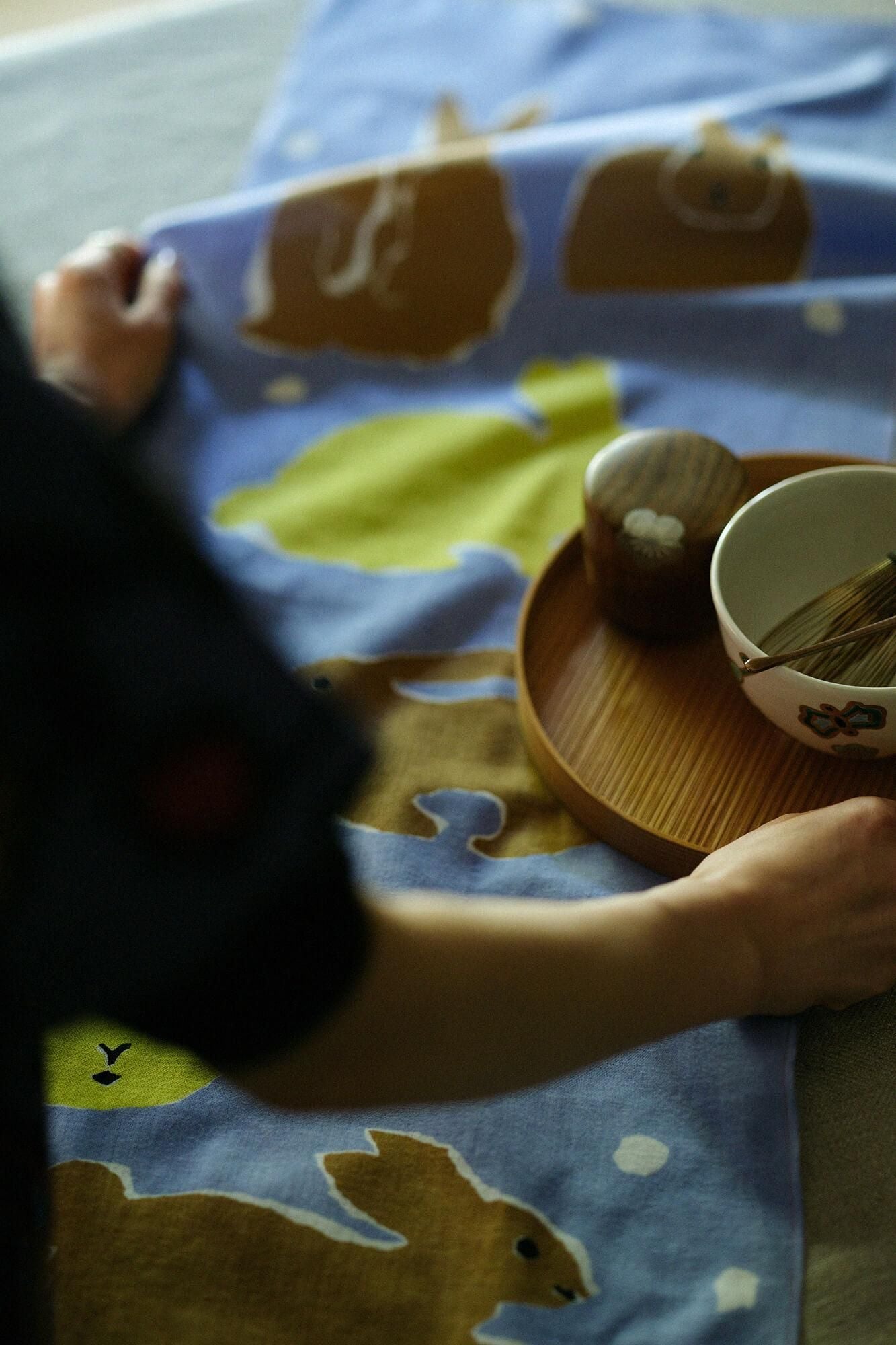 Isemomen Cotton Textile Handkerchief / Zodiac Handkerchief Rabbit 2023