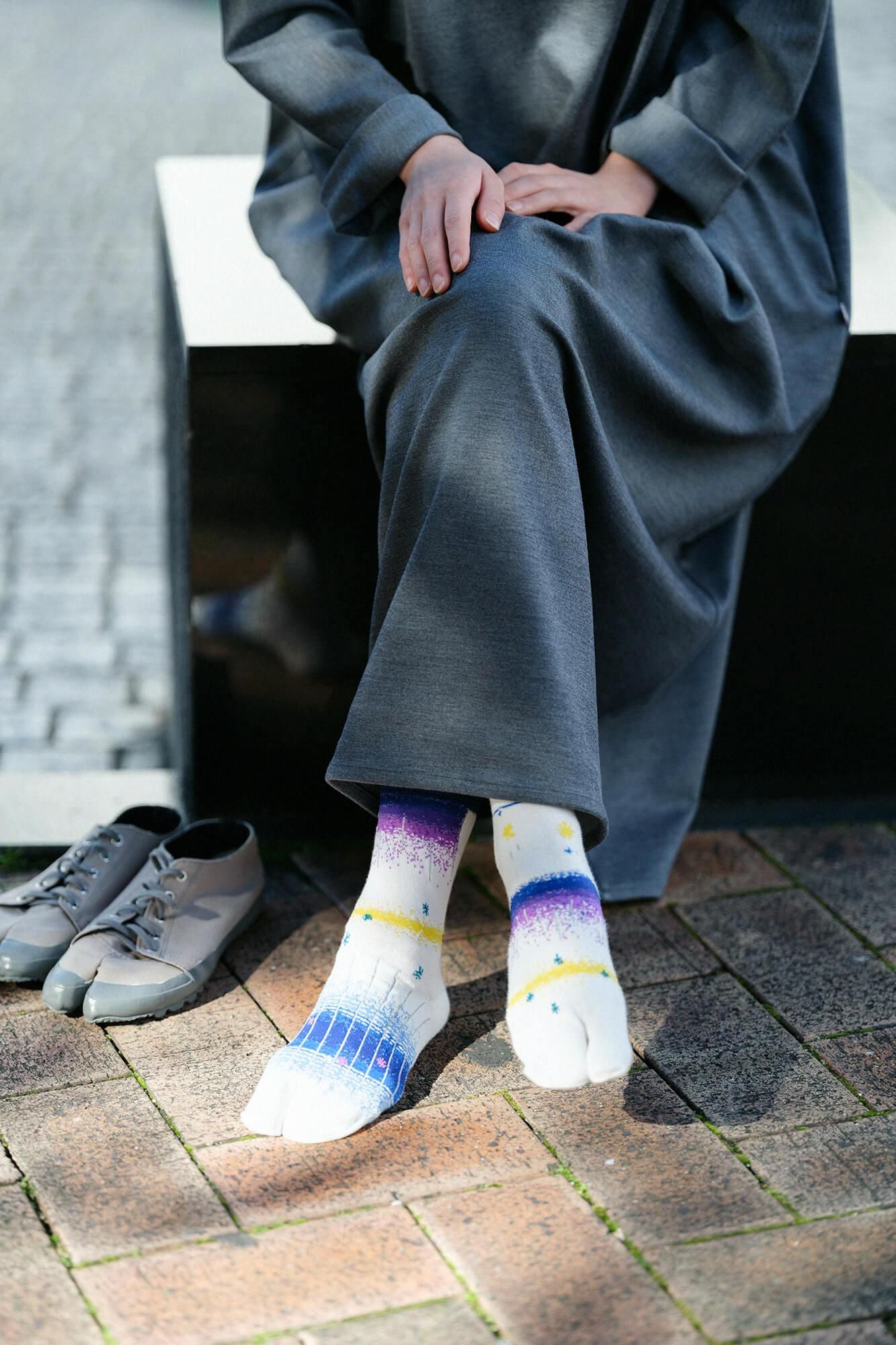 在Tabi袜子（正常长度） /冬季阻塞（男女）