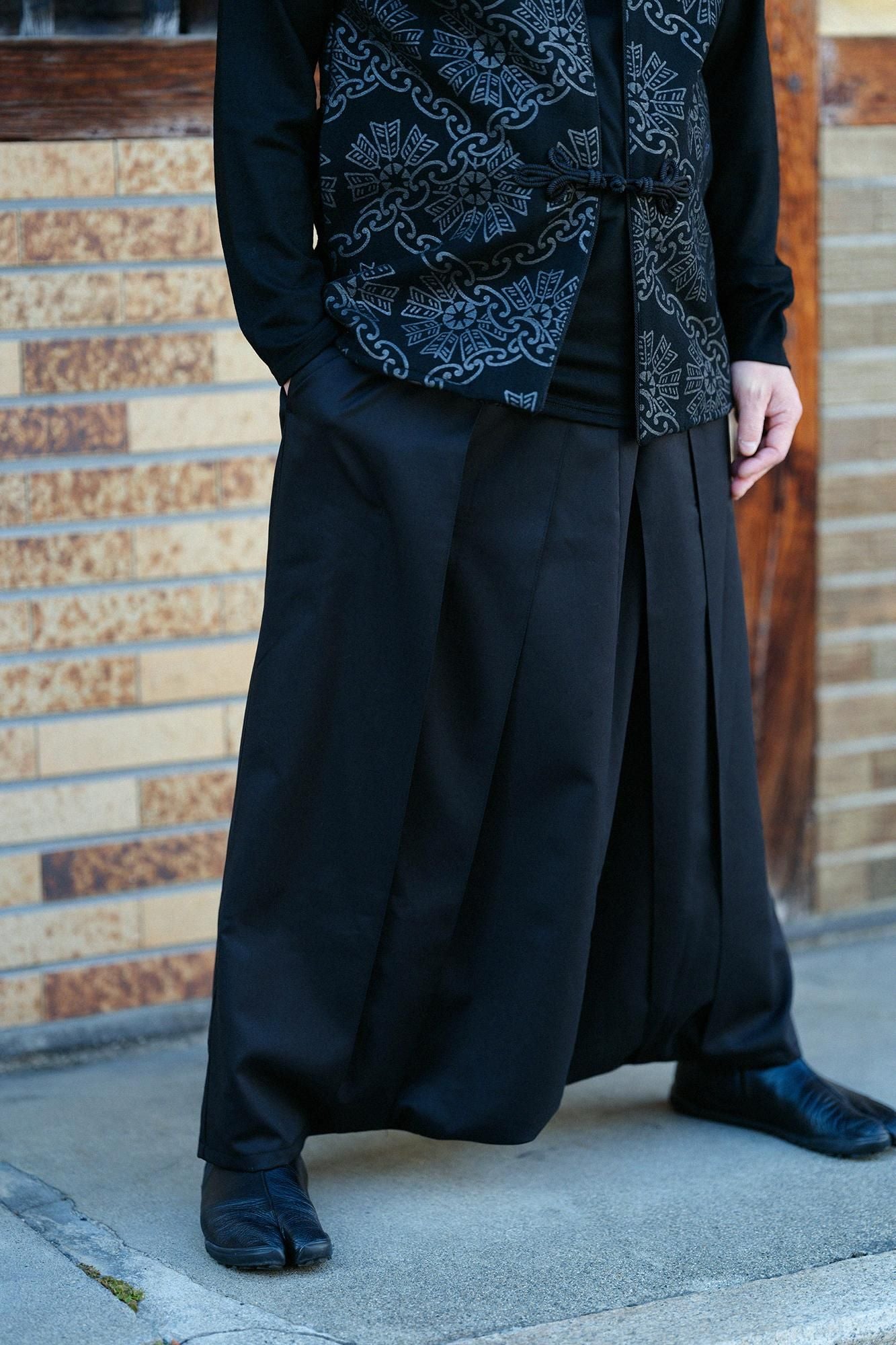 SOU・SOU 　袴富士　Lサイズ 梳毛（そもう） 袴富士（はかまふじ）／深紺靄（しんこんもや