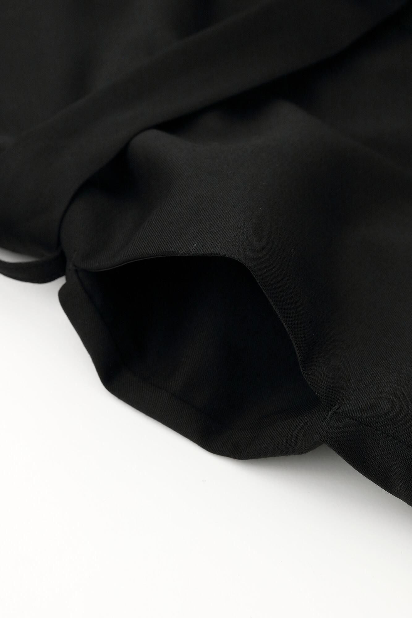 42双 梳毛（そもう） 長中衣（ながちゅうえ） 袷（あわせ）／濡羽色2（ぬればいろ）