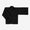 42 Count 2-ply Combed Yarn Double Breasted Shirt / Black