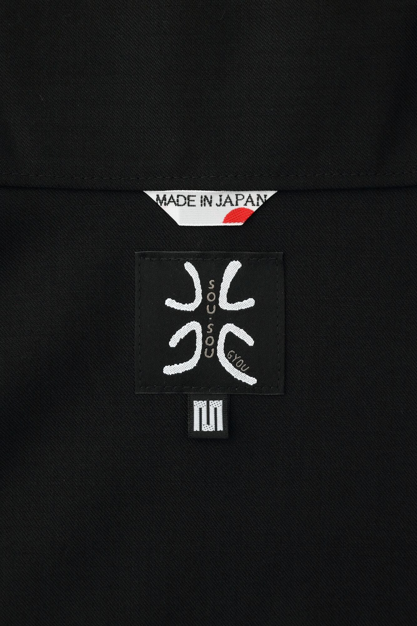  42雙線 梳毛 角袖風靡外套／黑色2