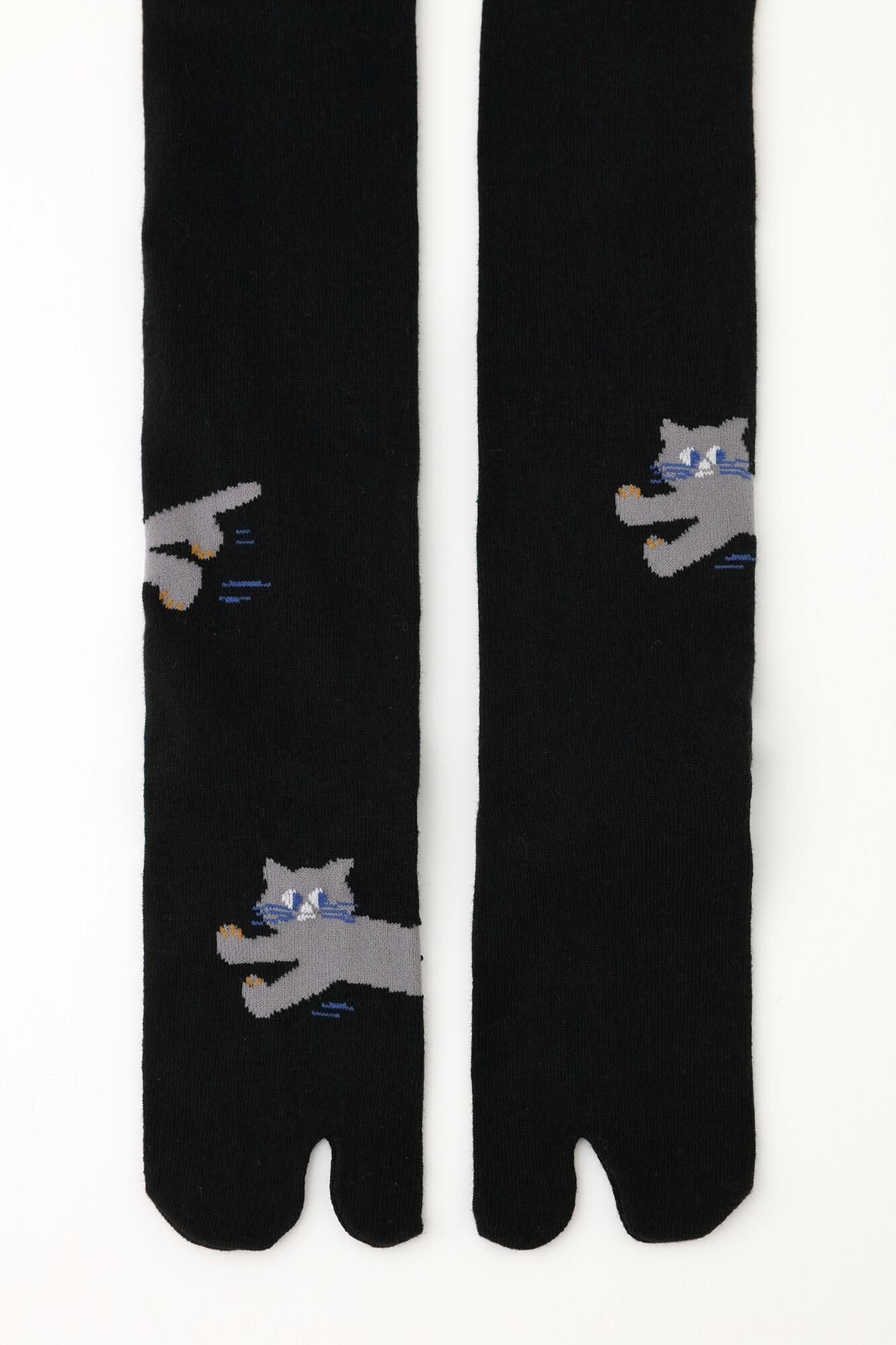 Tabi Tights／Cat Black