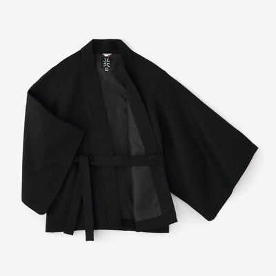 42双 梳毛（そもう） 短羽織（たんばおり） 袷（あわせ）／濡羽色（ぬればいろ）