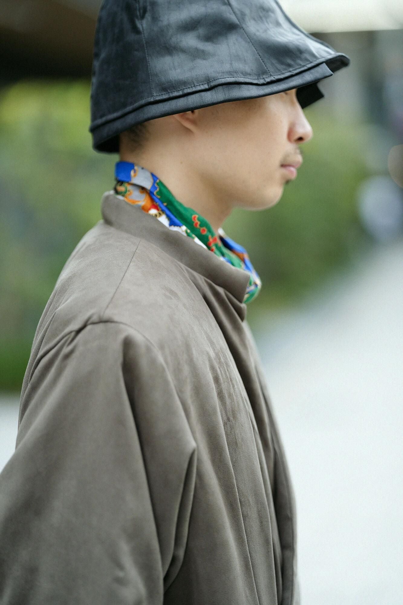 フェイクヌバック 丹前（たんぜん） 中綿袷（なかわたあわせ