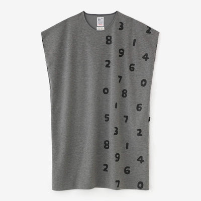 ウール混 両面編（りょうめんあみ） 長方形衣（ちょうほうけい） 肩線（かたせん）／SO-SU-Uと余白（よはく） 杢墨（もくずみ）