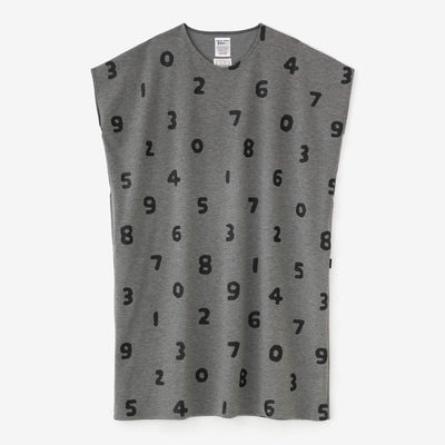 ウール混 両面編（りょうめんあみ） 長方形衣（ちょうほうけい） 肩線（かたせん）／SO-SU-U 杢墨（もくずみ）