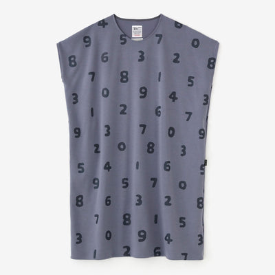 ウール混 両面編（りょうめんあみ） 長方形衣（ちょうほうけい） 肩線（かたせん）／SO-SU-U 縹鼠（はなだねず）